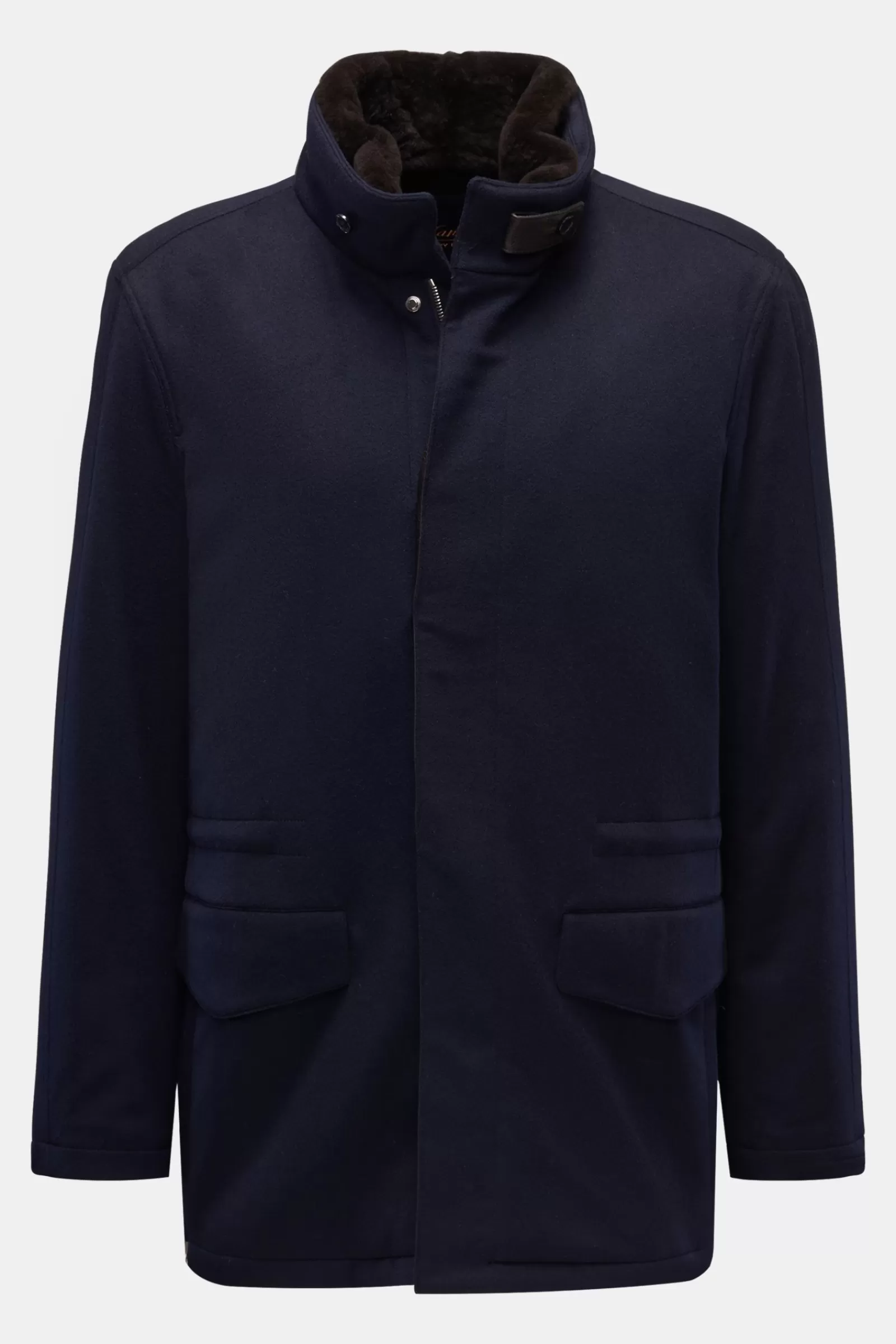 Cashmere Short Coat Navy>Mandelli New