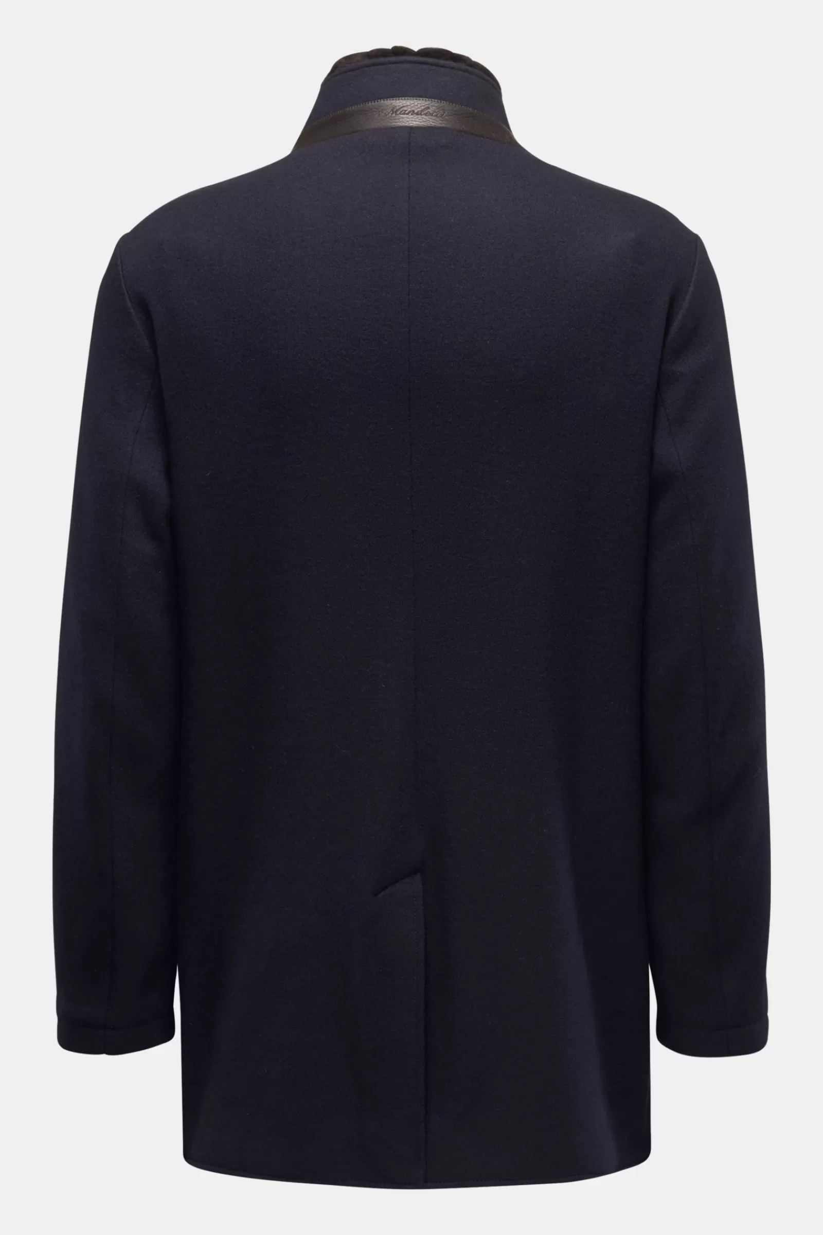 Cashmere Short Coat Navy>Mandelli Discount