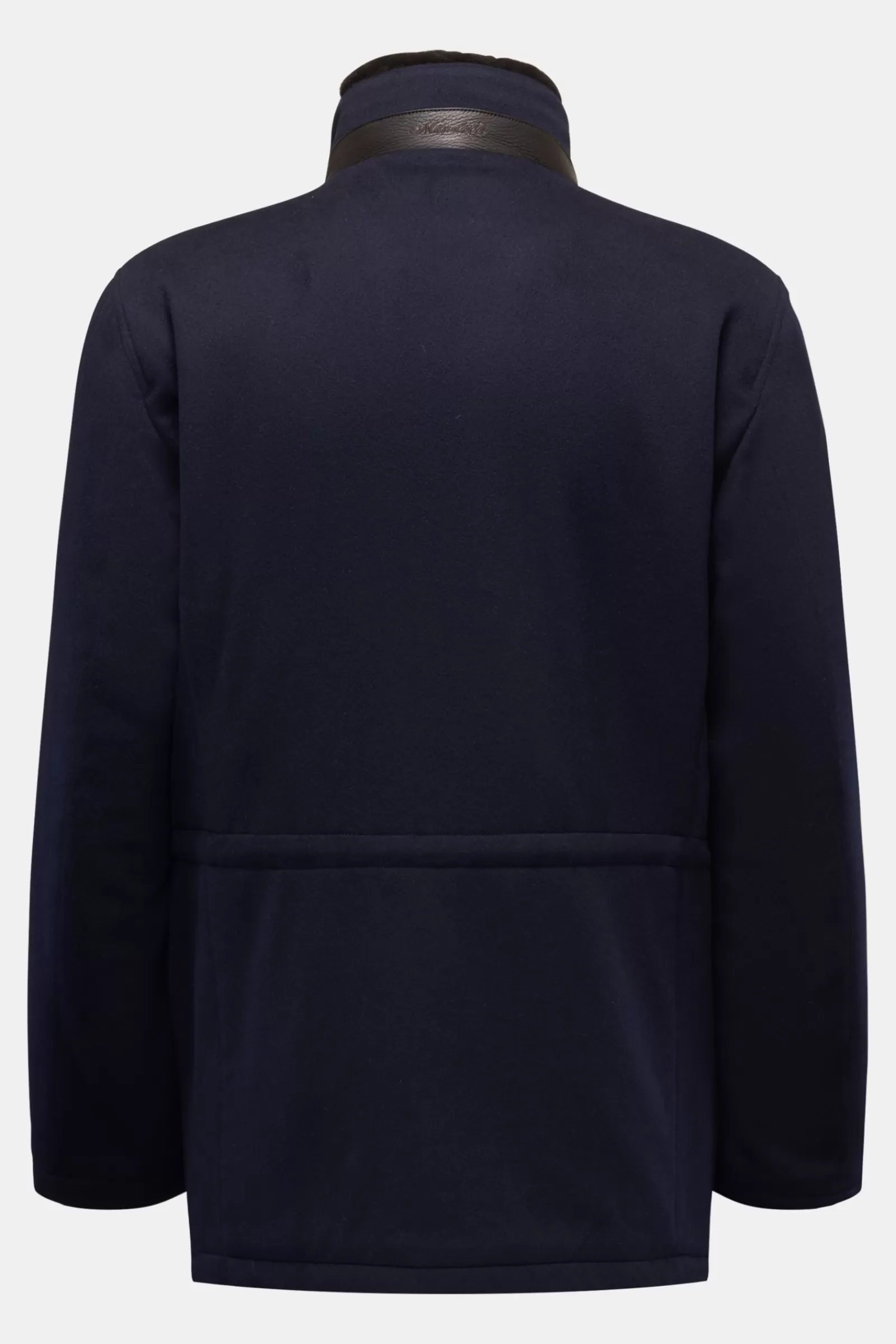 Cashmere Short Coat Navy>Mandelli New