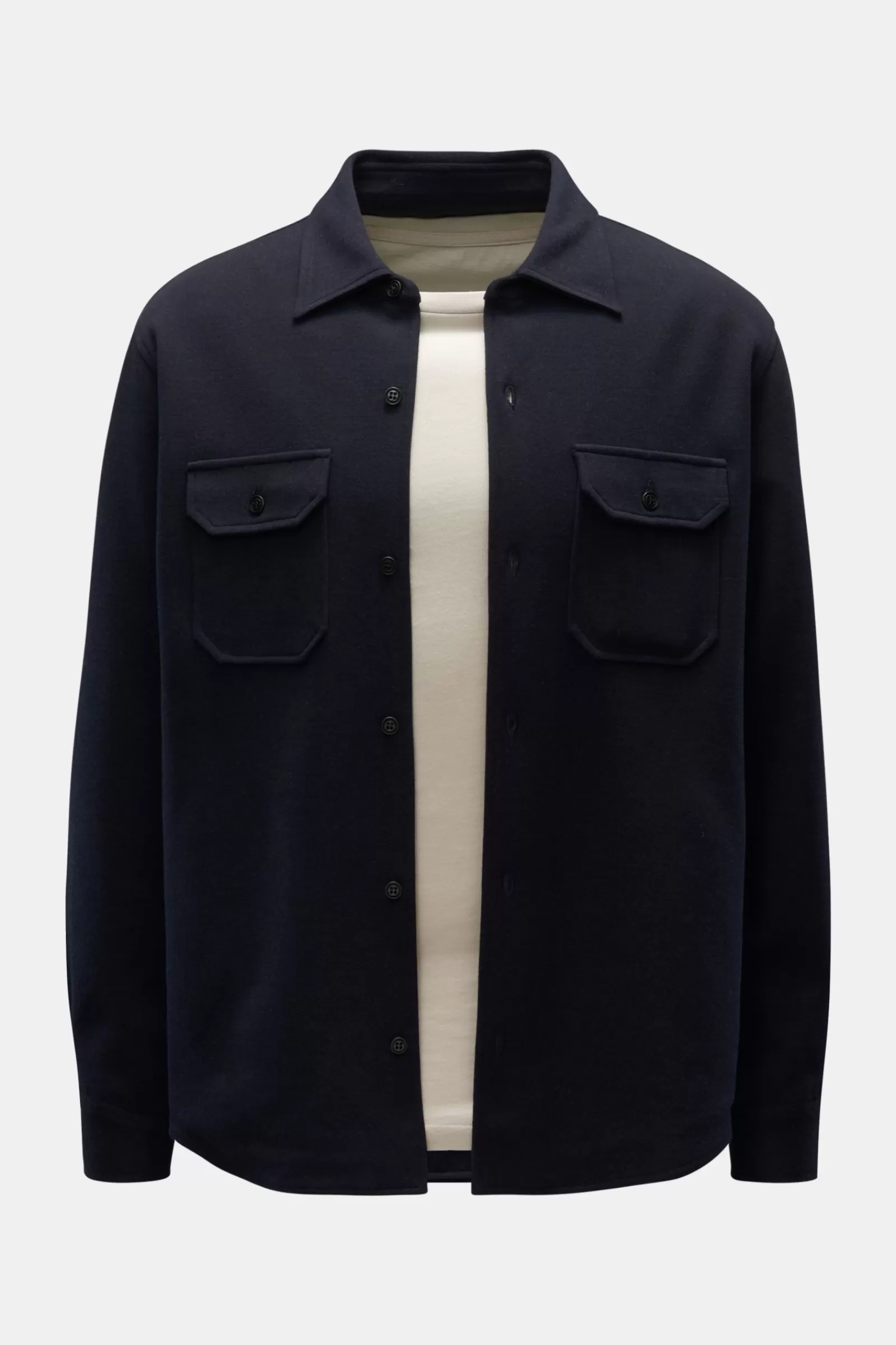 Jersey Overshirt Navy>Manzoni 24 Hot