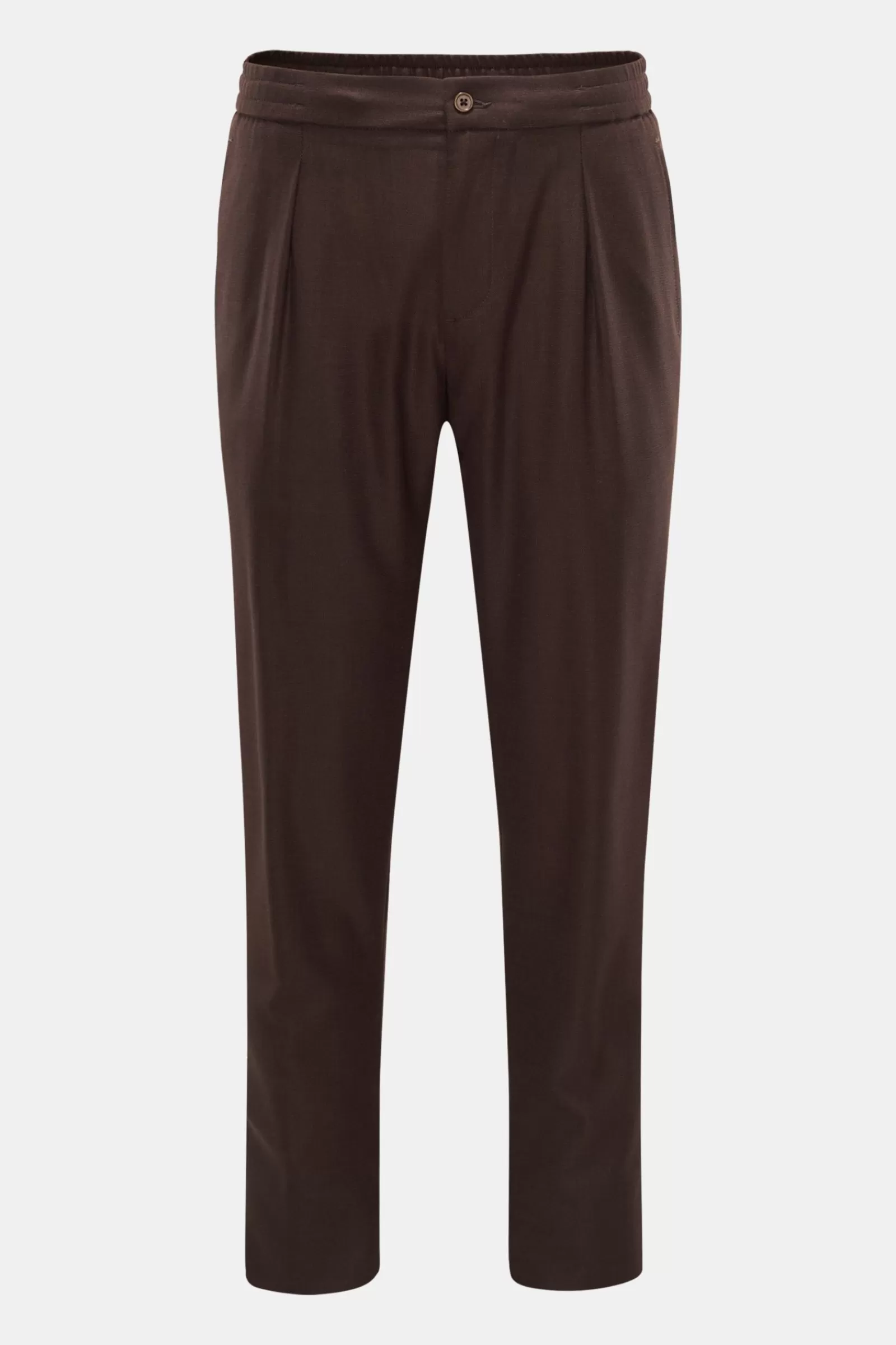 Wool Jogger Pants 'Chiaia' Dark Brown>Marco Pescarolo Flash Sale