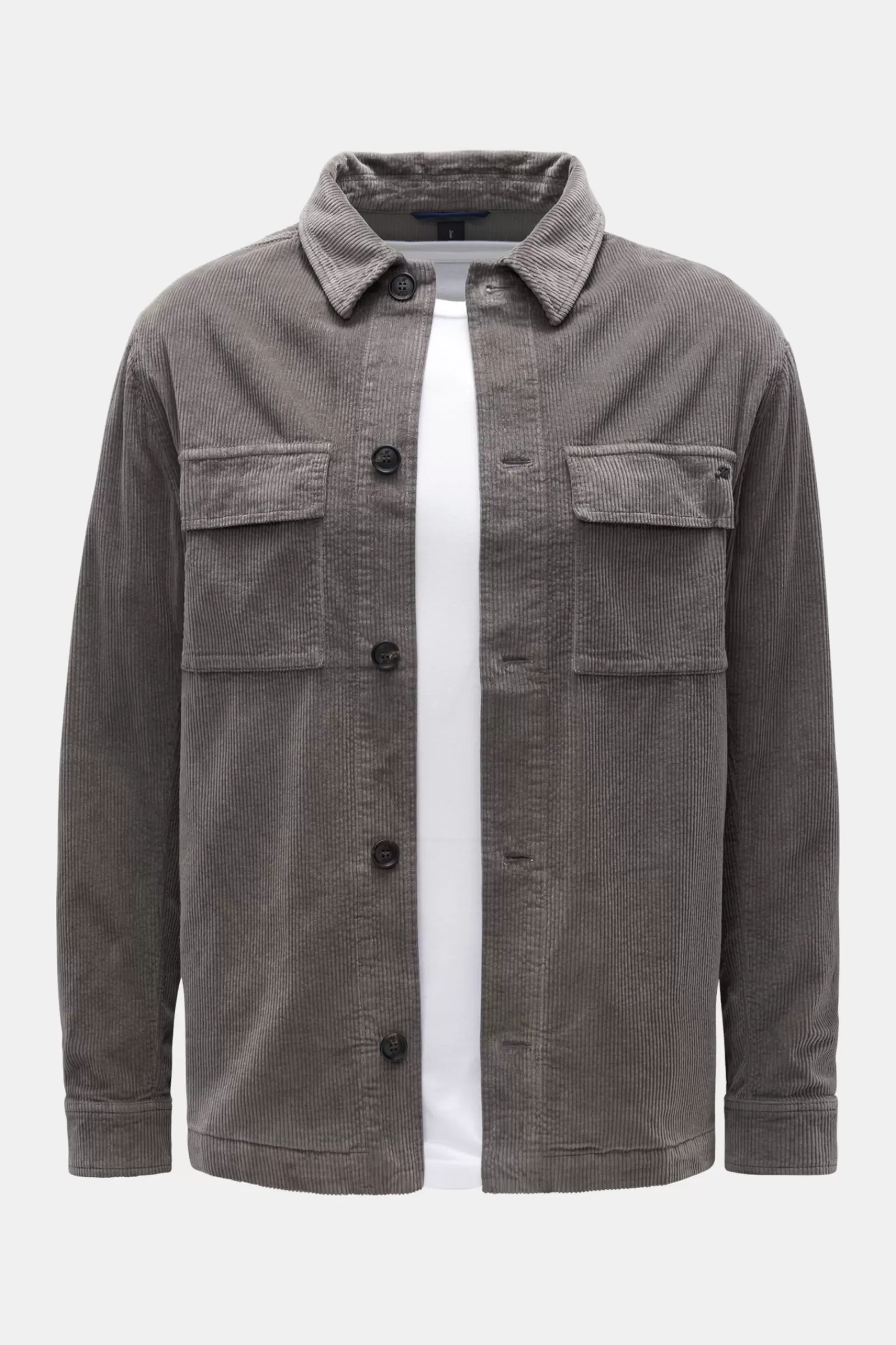 Corduroy Overshirt 'steve' Grey>Mason's Clearance