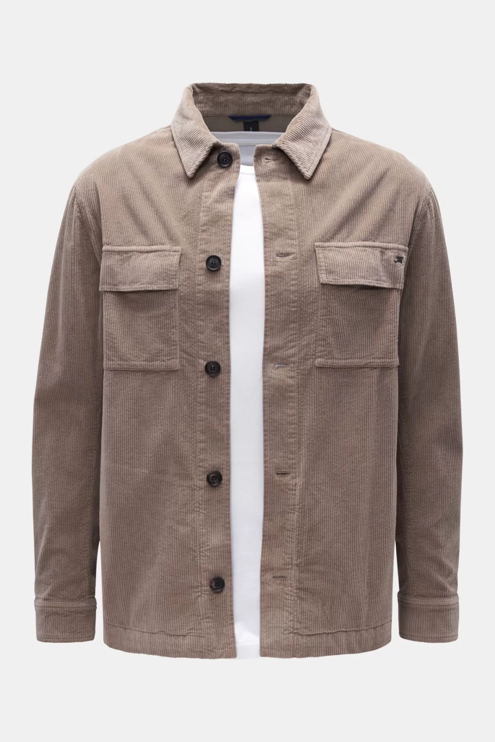 Corduroy Overshirt 'steve' Grey-Brown>Mason's Discount