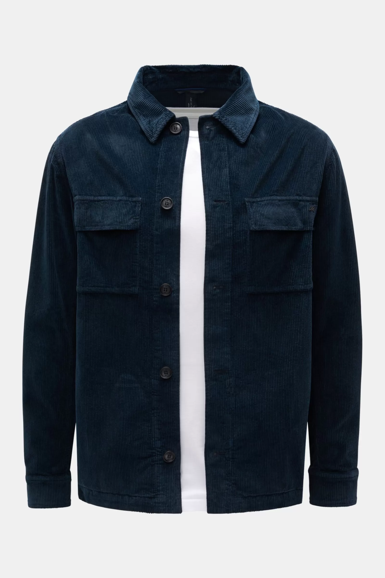 Corduroy Overshirt 'steve' Navy>Mason's Shop