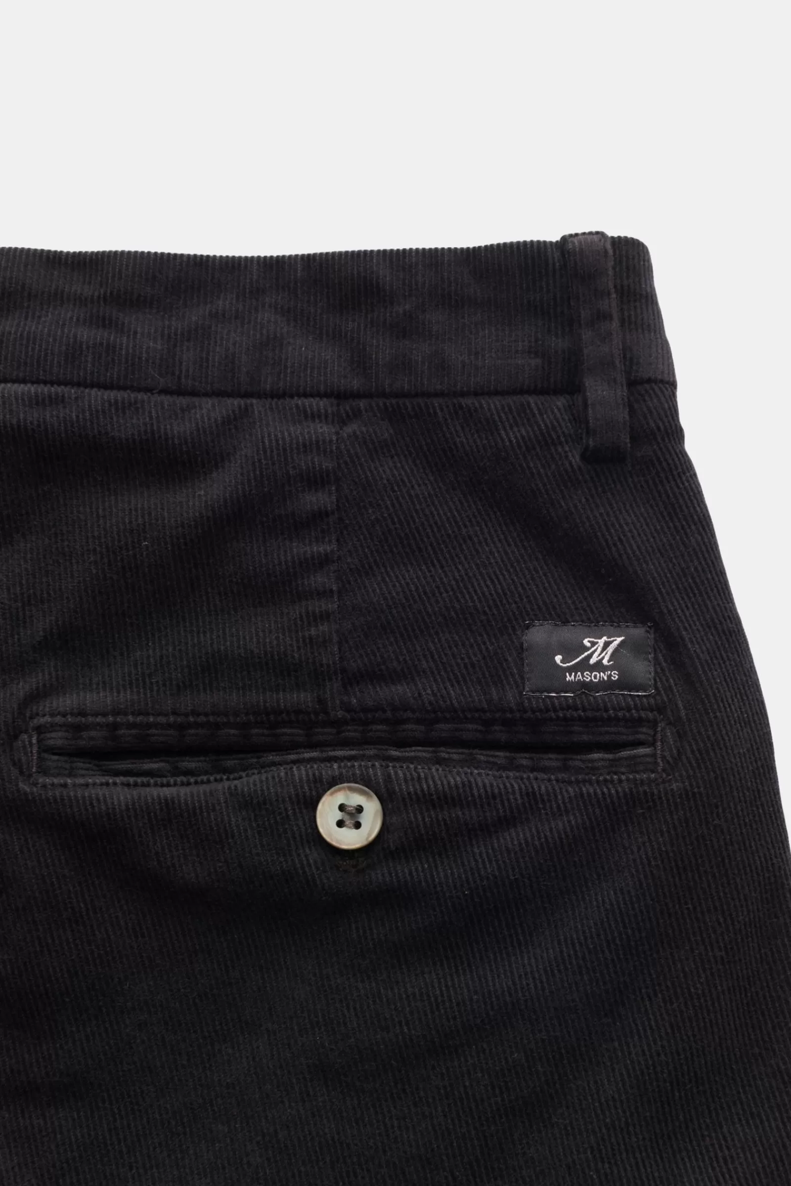 Corduroy Trousers 'Torino' Black>Mason's Store