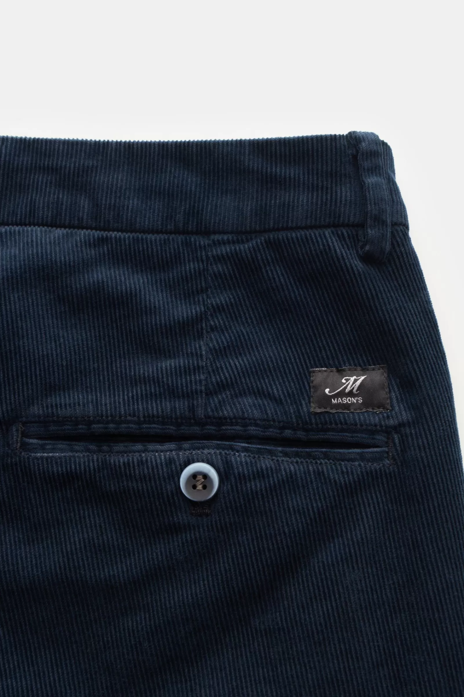 Corduroy Trousers 'Torino' Navy>Mason's Online