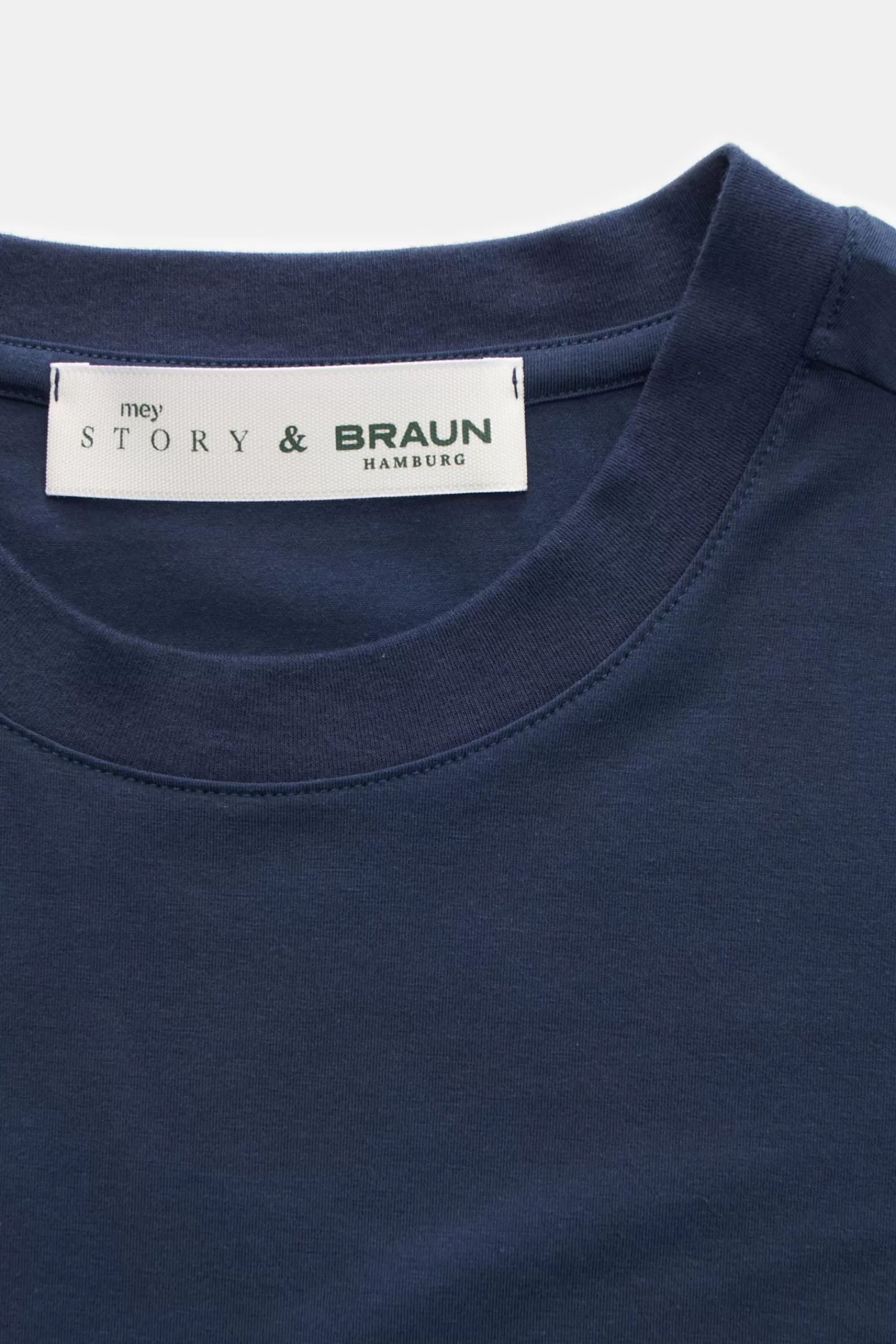 Crew Neck T-Shirt Navy>mey story Online