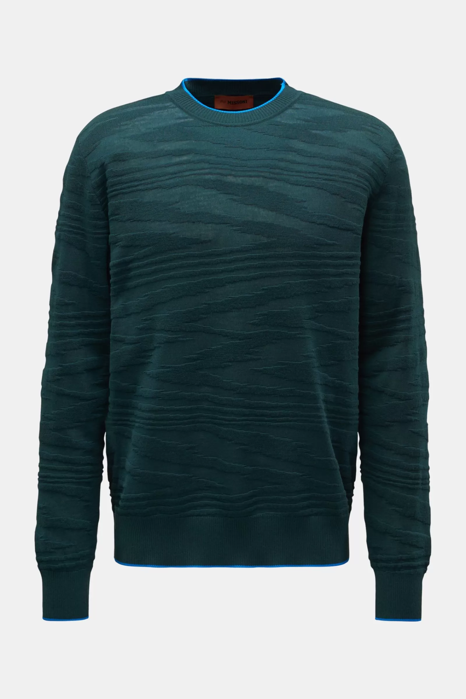 Fine Knit Crew Neck Jumper Dark Green^Missoni Best Sale