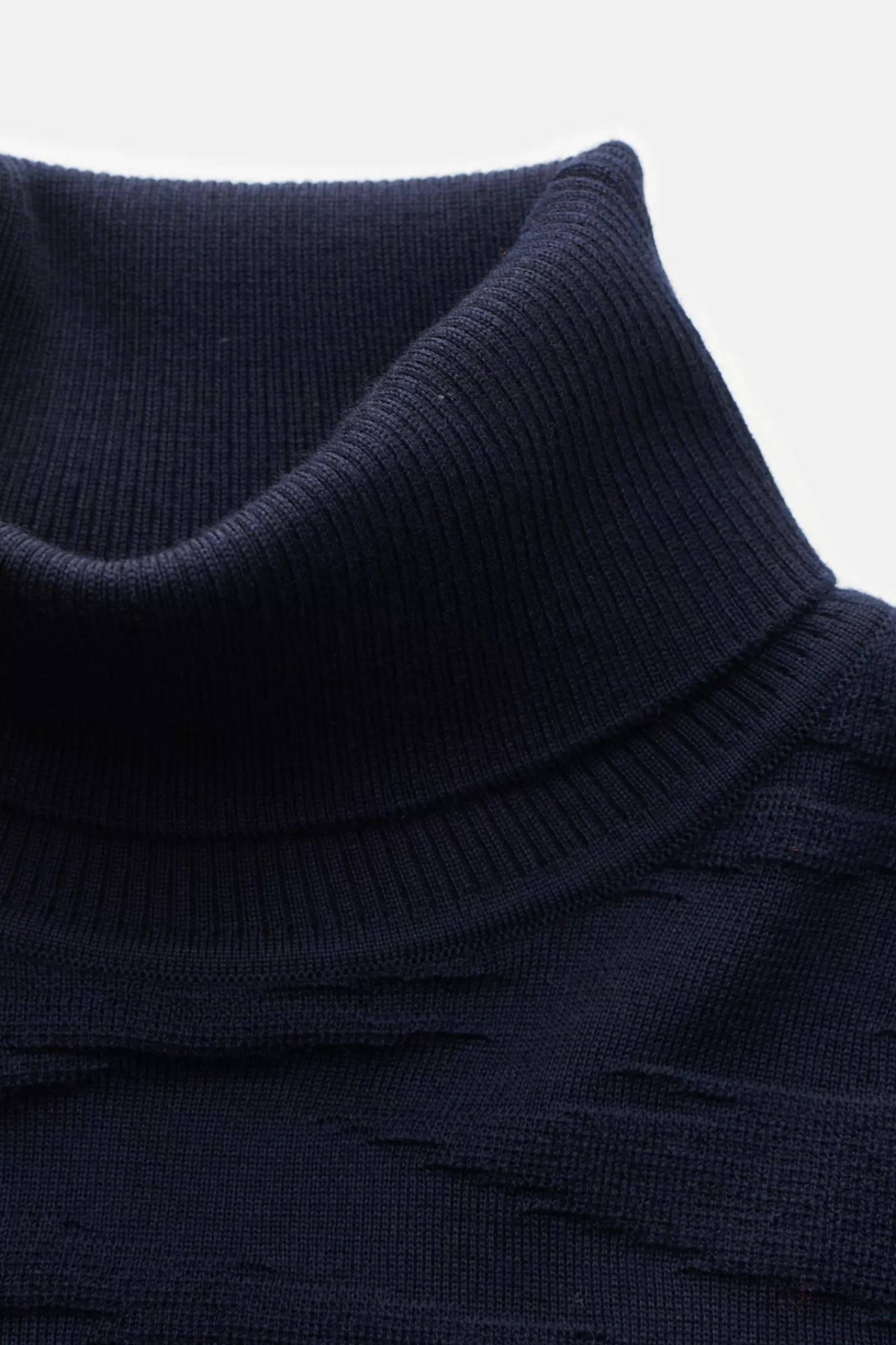 Fine Knit Turtleneck Jumper Navy^Missoni Fashion