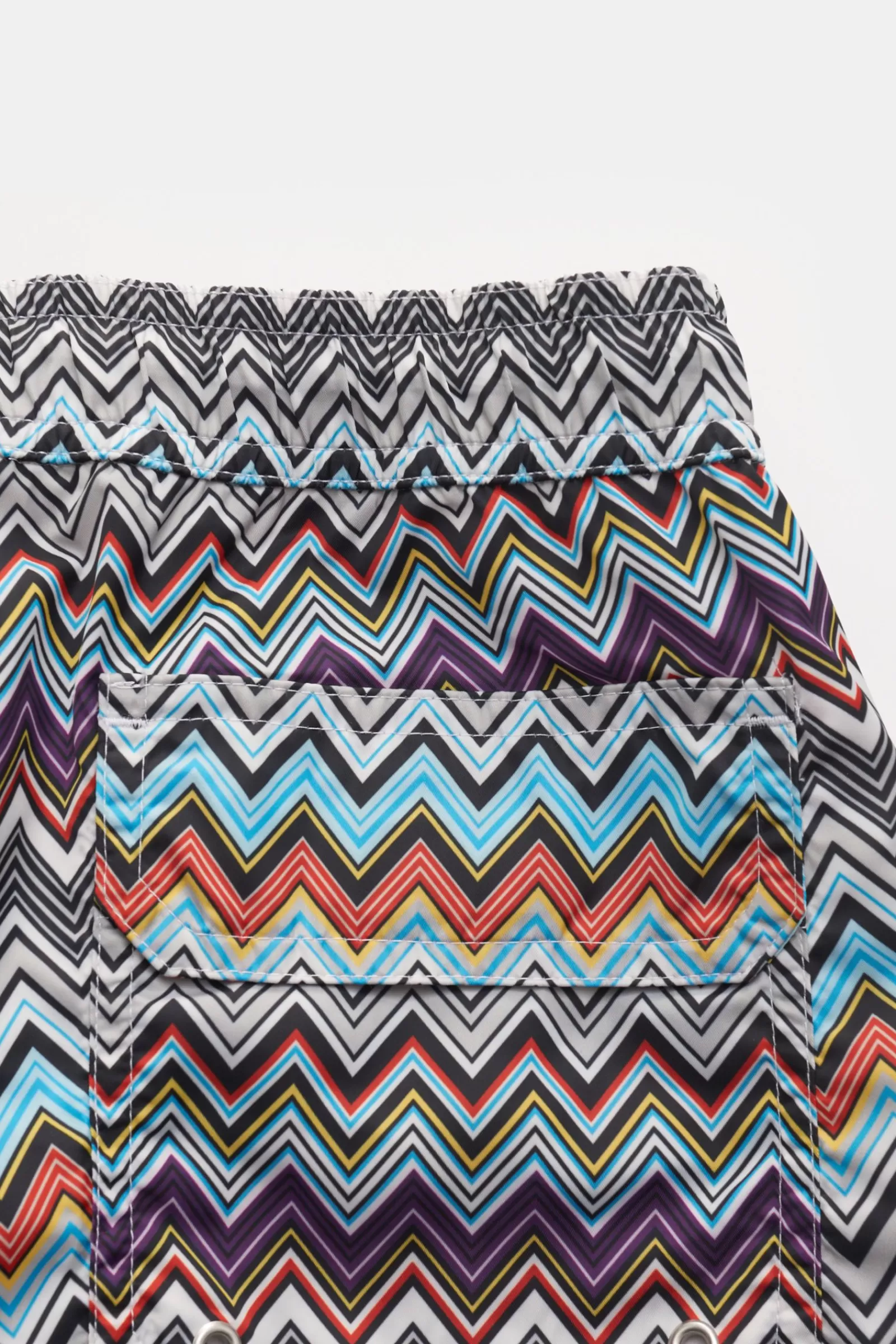 Swim Shorts Light Blue/Red/Grey Patterned>Missoni Store