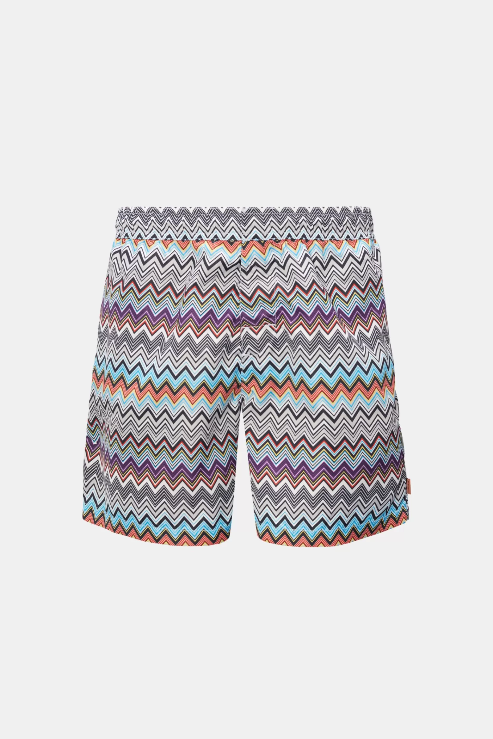 Swim Shorts Light Blue/Red/Grey Patterned>Missoni Store