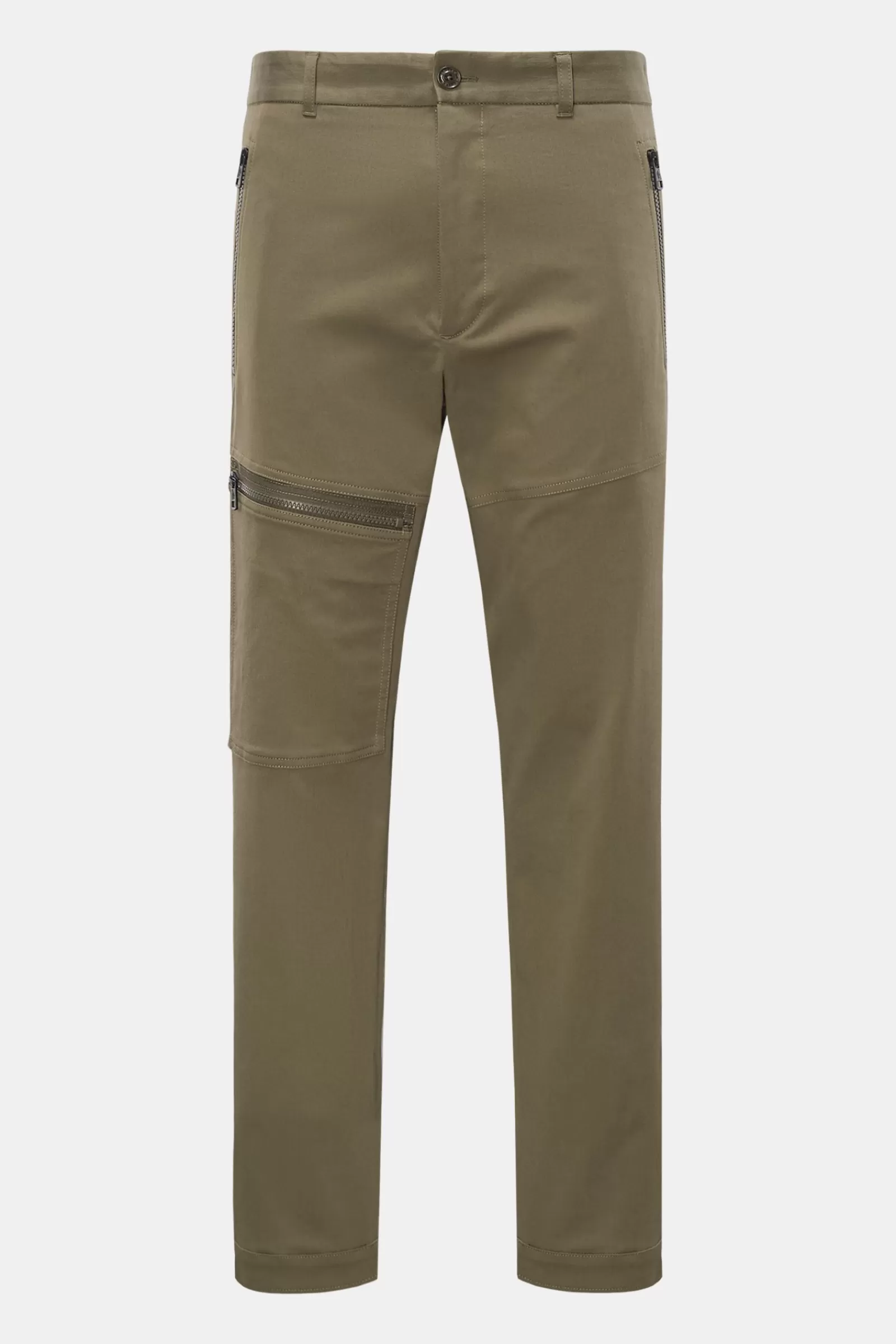 Cotton Trousers Olive>Moncler Cheap