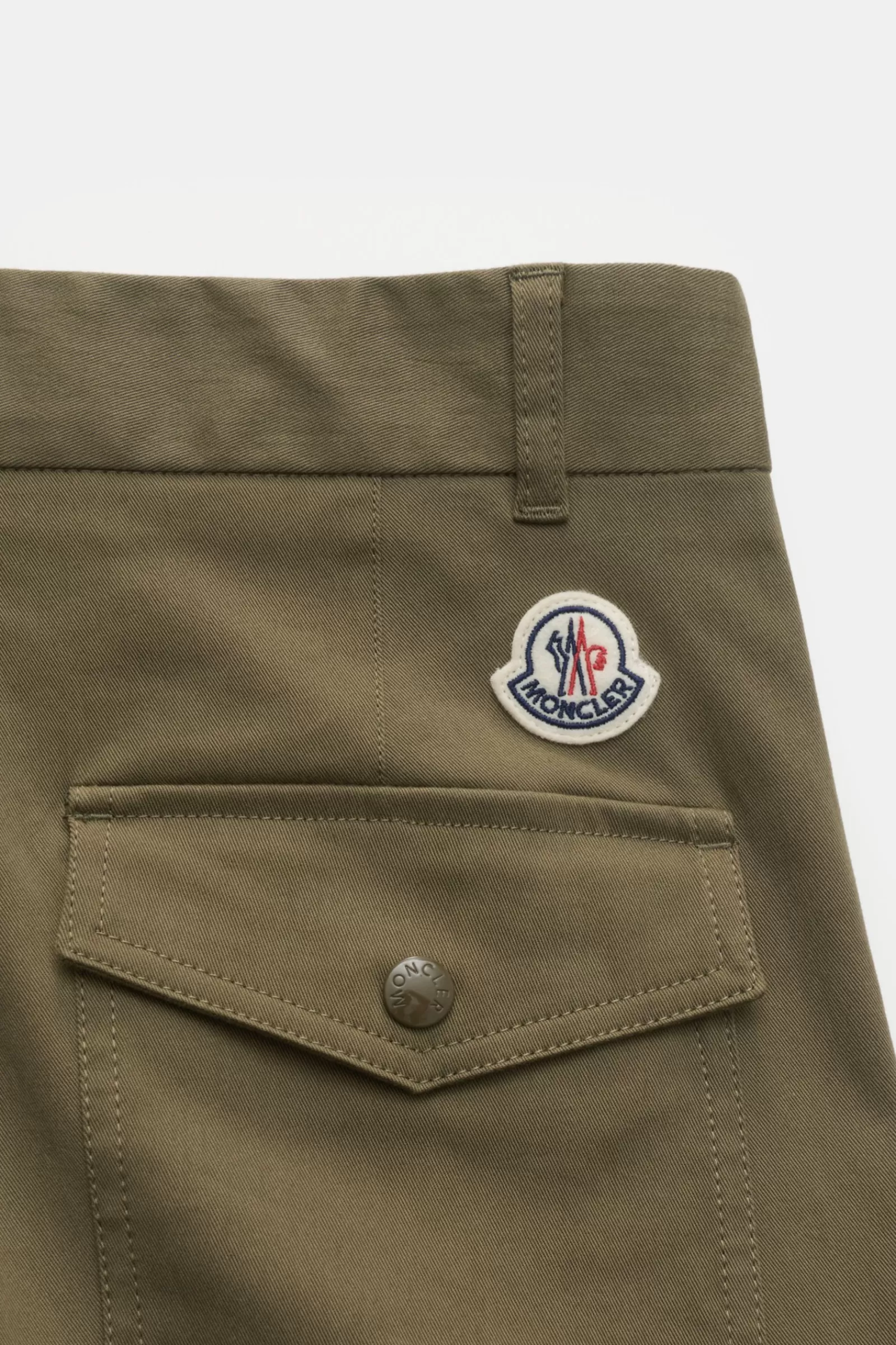 Cotton Trousers Olive>Moncler Cheap