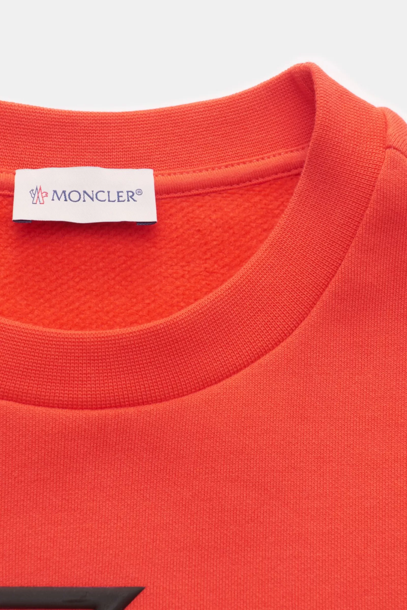 Rundhals-Sweatshirt Orange^Moncler Fashion