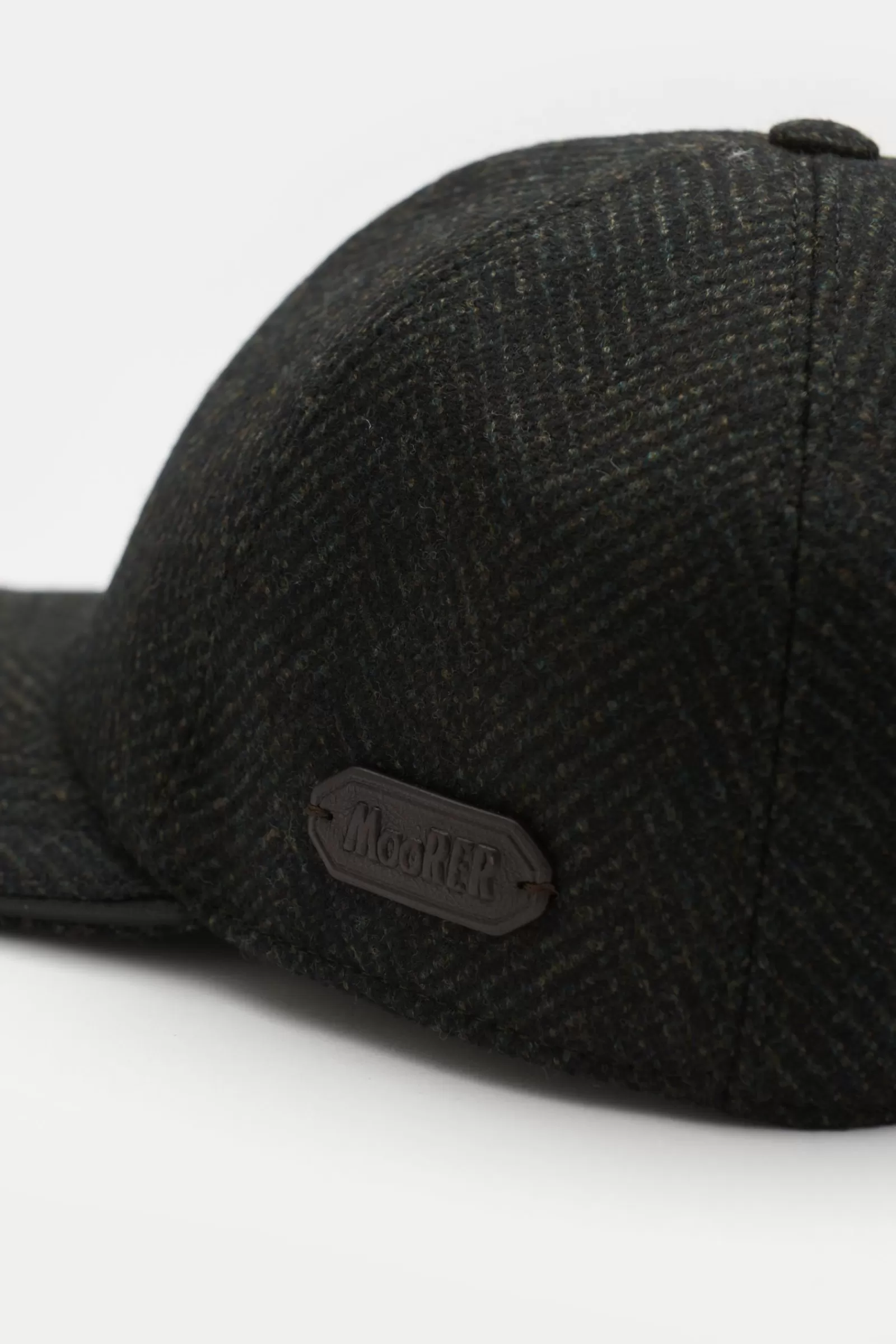 Baseball Cap 'Robinson-Hd' Grey-Green/Black Striped^MOORER Best Sale