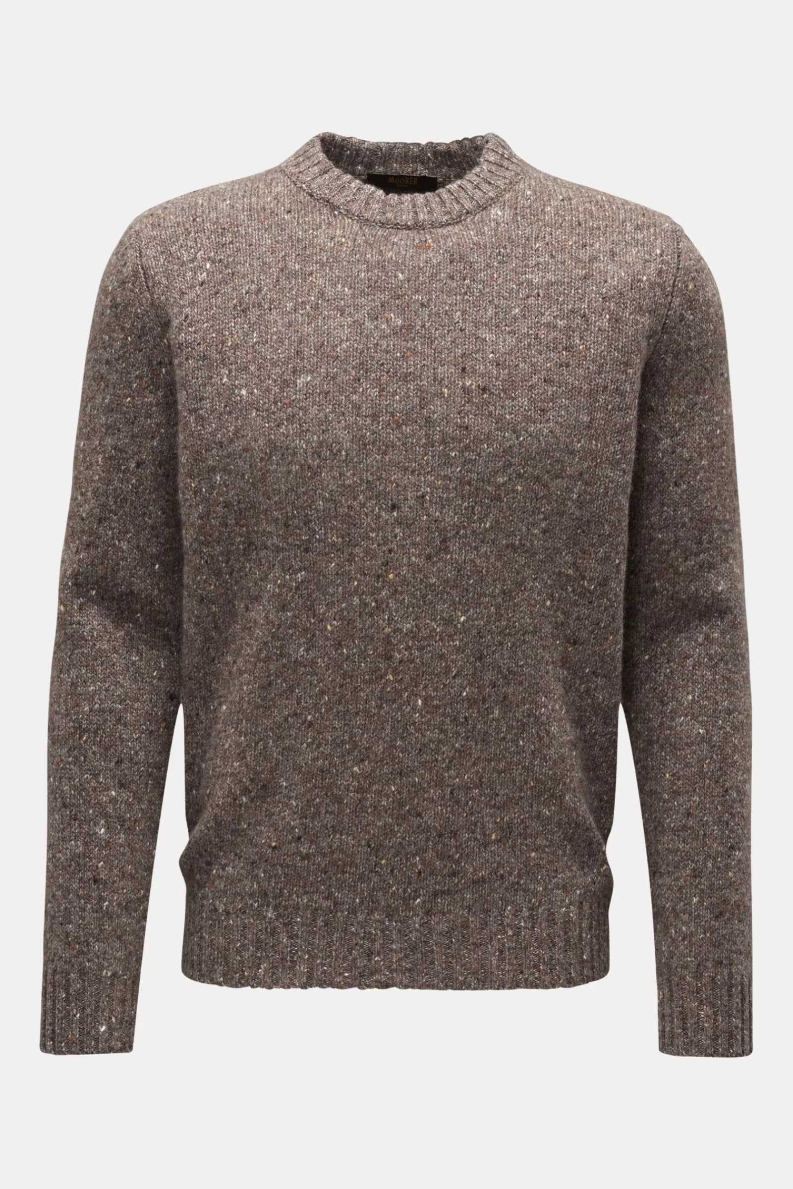 Crew Neck Jumper 'Frankie' Grey-Brown^MOORER Hot