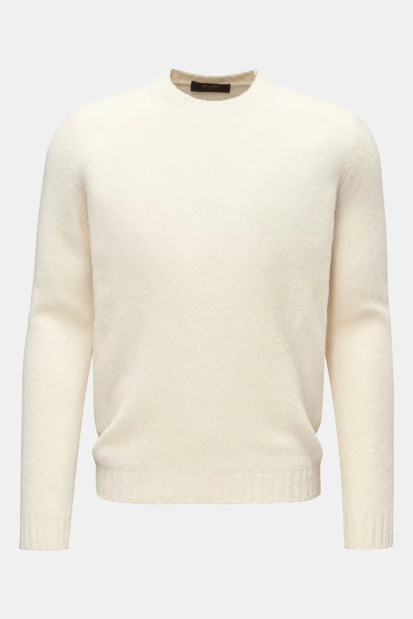 Crew Neck Jumper 'Orvieto' Cream>MOORER Discount