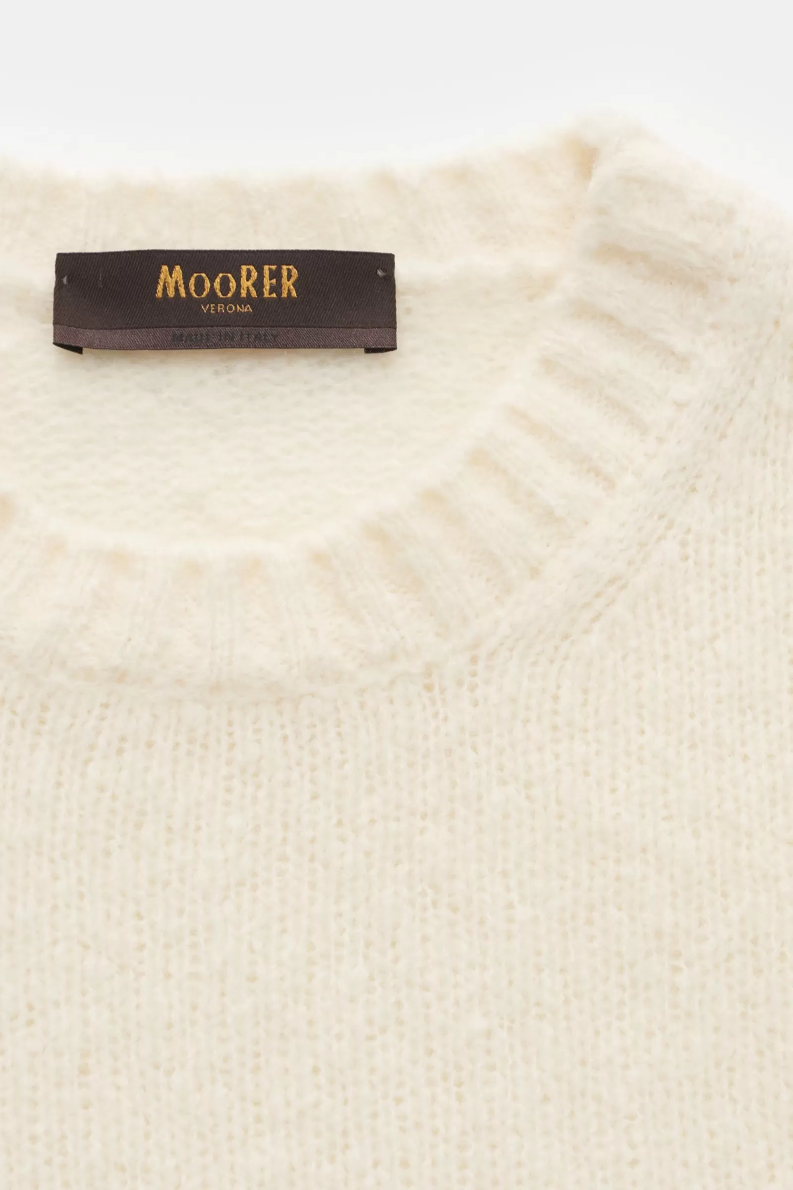 Crew Neck Jumper 'Orvieto' Cream^MOORER New