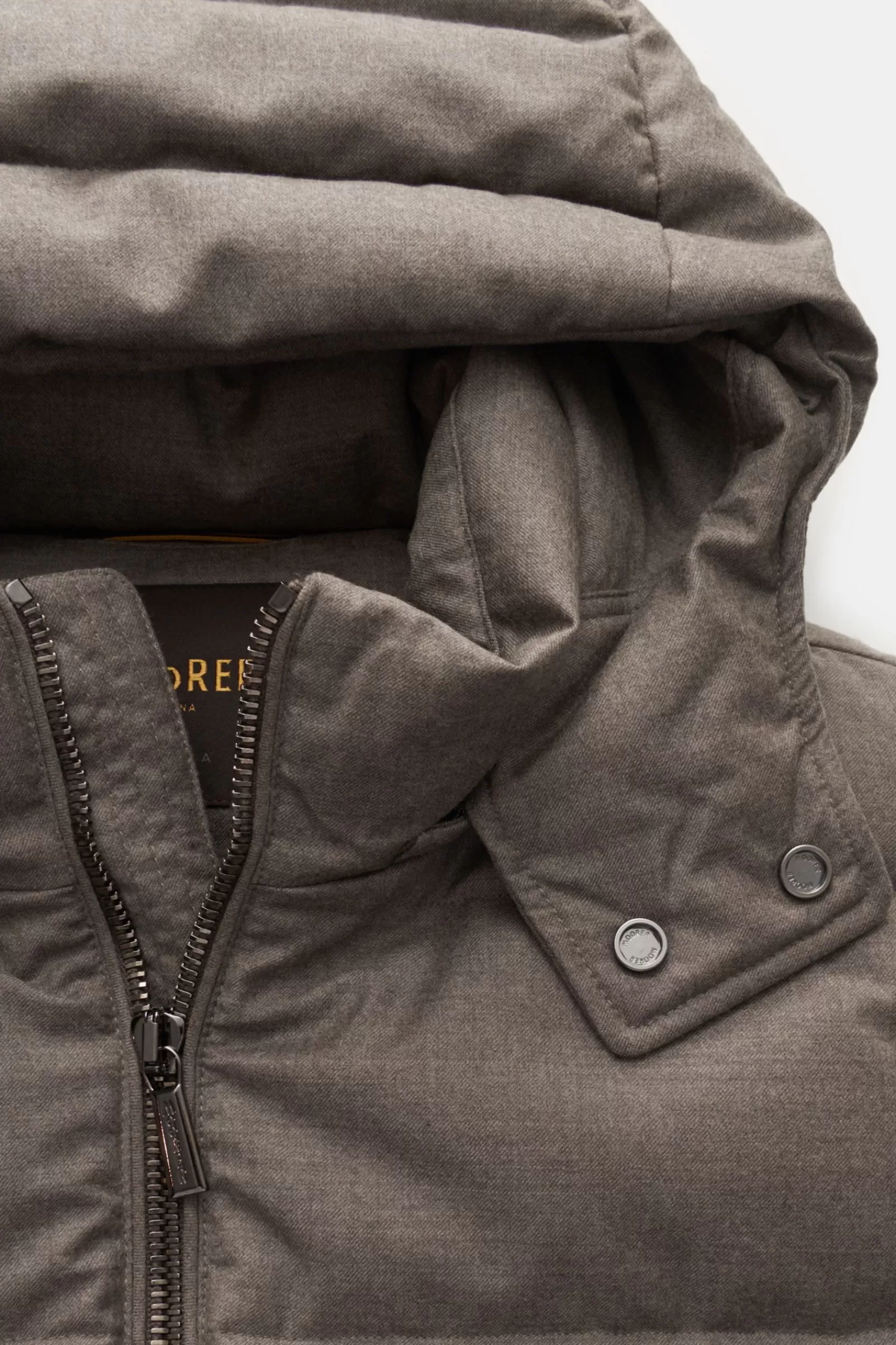 Down Gilet 'Fire' Grey-Brown>MOORER Outlet