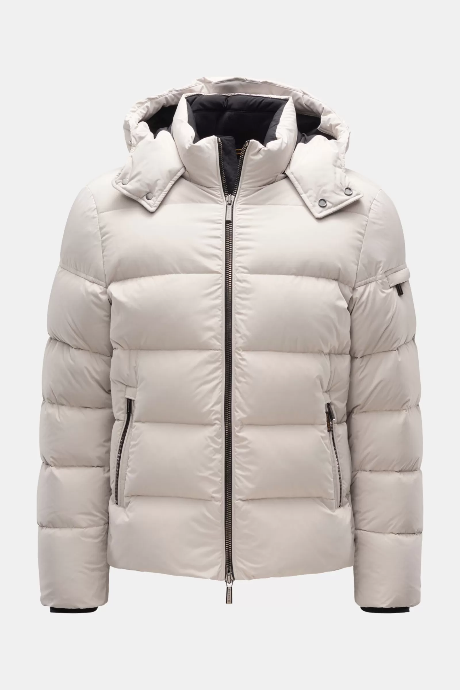 Down Jacket 'Brett' Light Grey>MOORER Shop