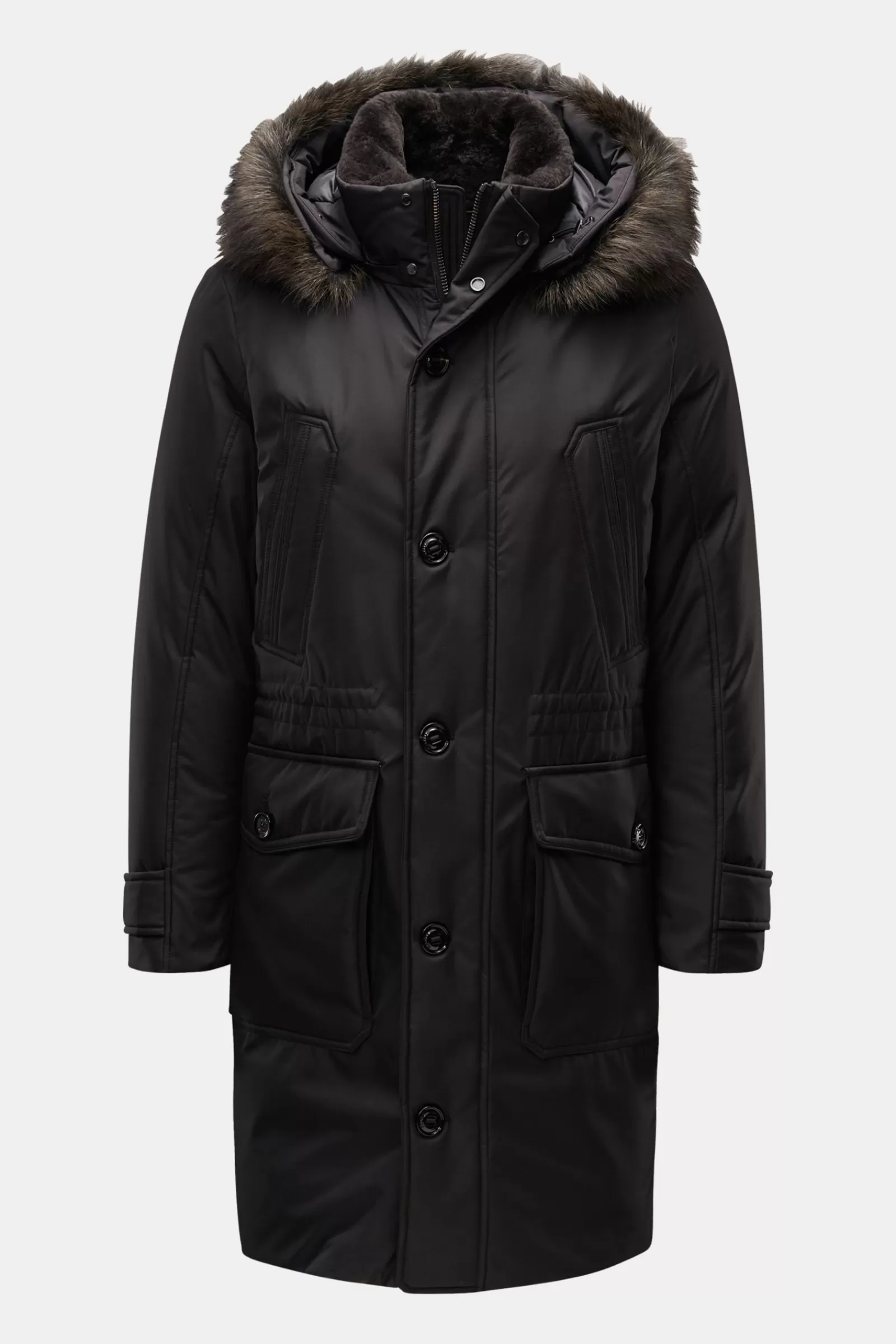 Down Parka 'sapporo' Black>MOORER Fashion