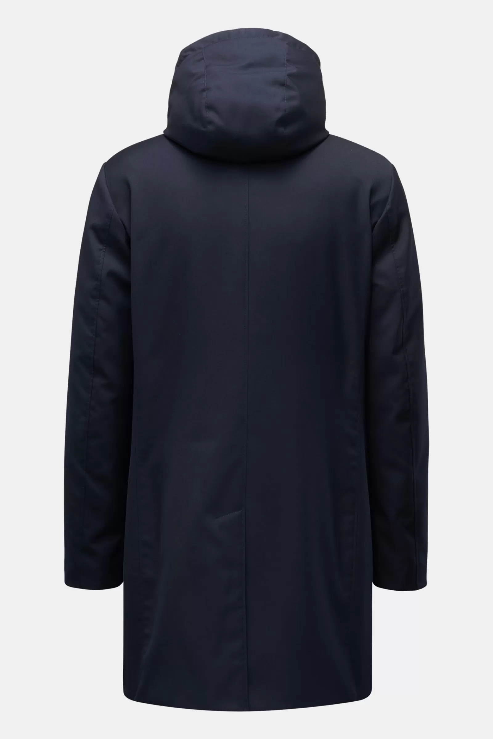 Down Short Coat 'Redon' Navy>MOORER Cheap