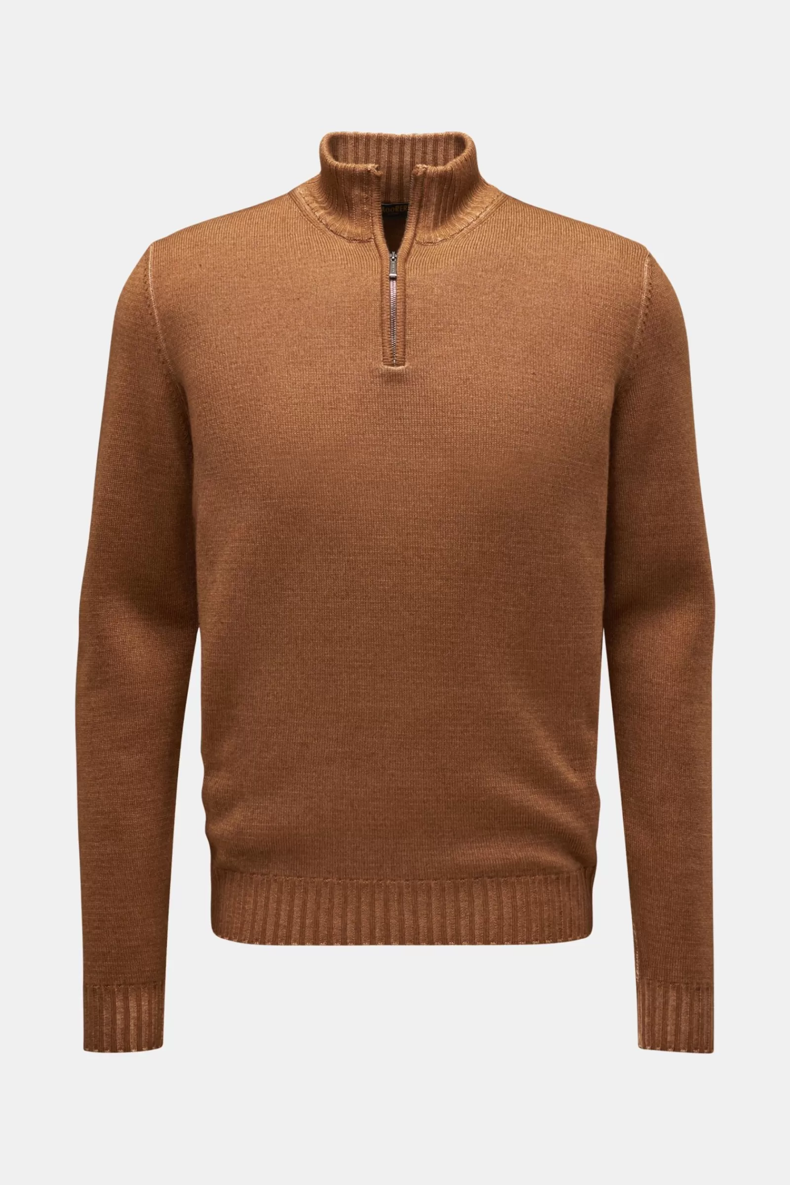 Half-Zip Jumper 'Terni' Light Brown^MOORER Online