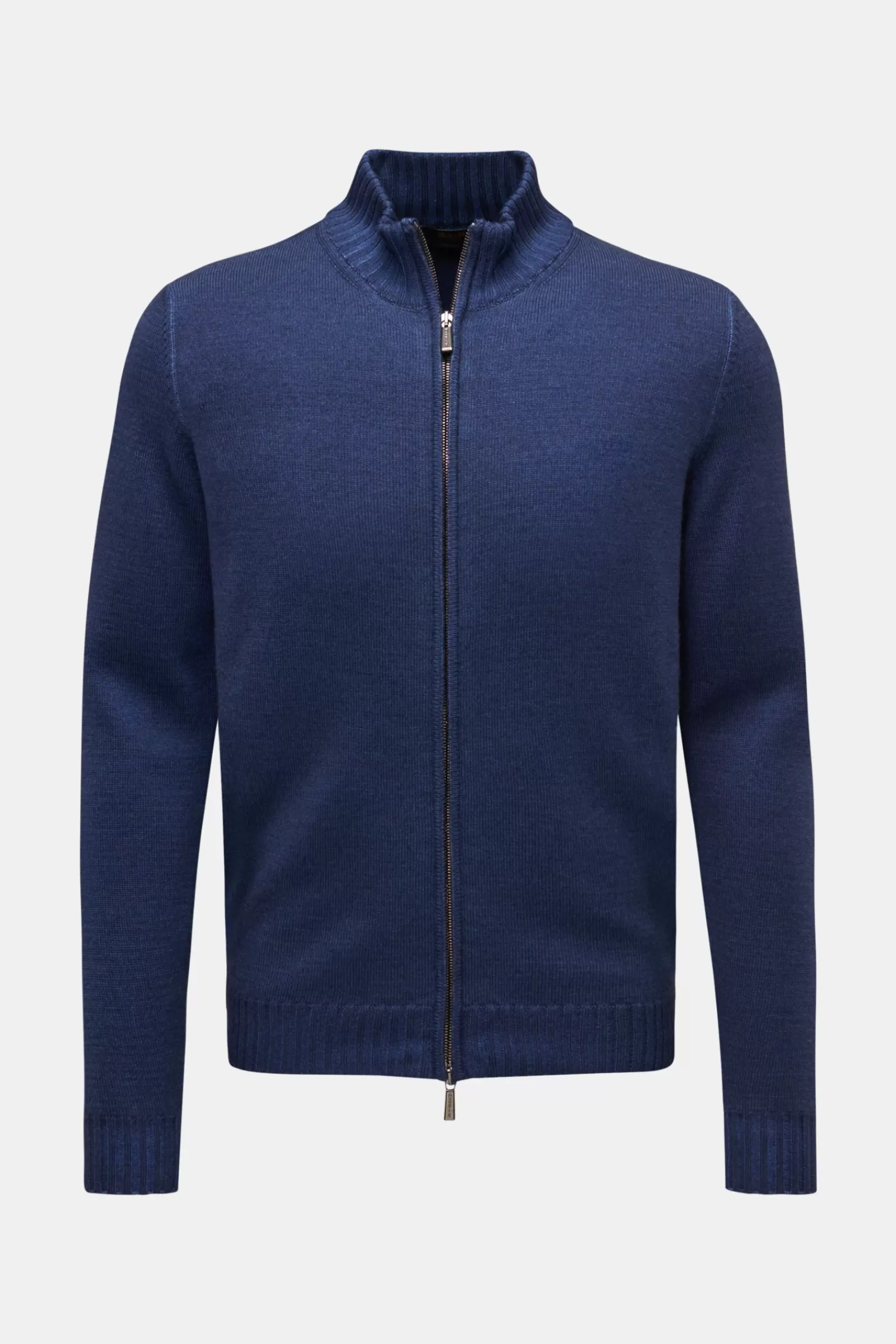 Merino Cardigan 'Urbino' Dark Blue^MOORER Shop