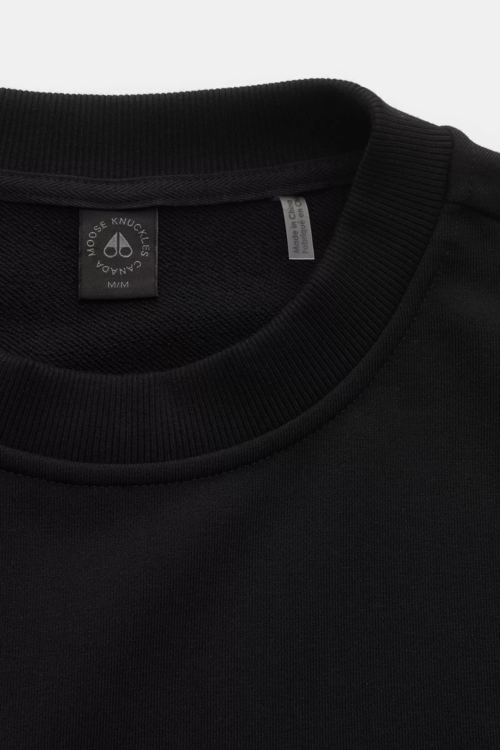 Crew Neck Sweatshirt 'Hartsfield Crew' Black>Moose Knuckles Store