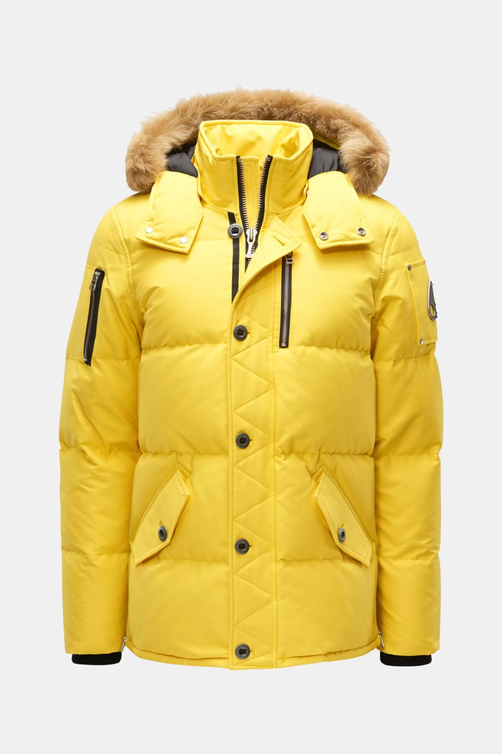 Down Jacket '3Q Jacket' Light Yellow>Moose Knuckles Clearance