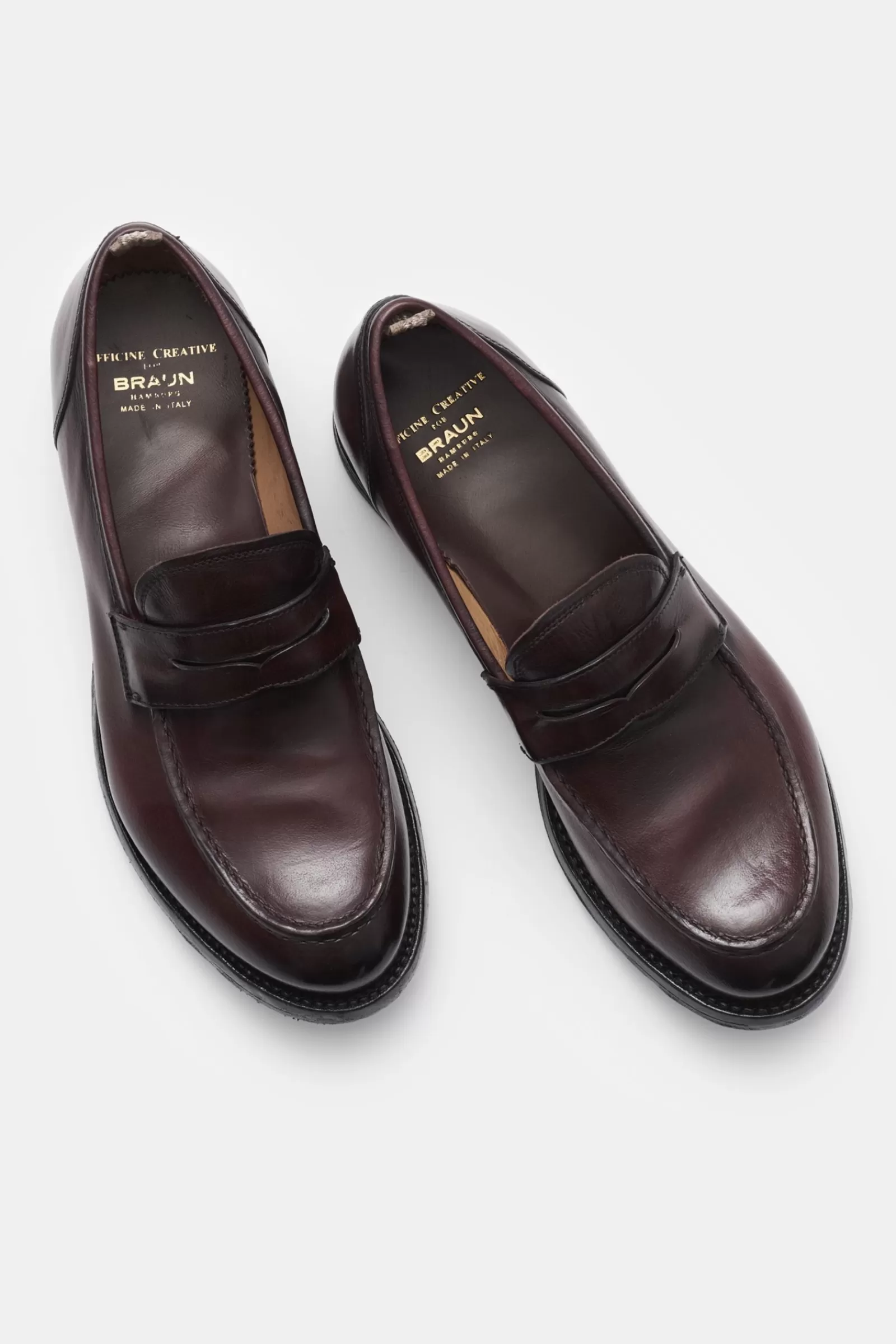 Penny Loafers 'Anatomia 082' Burgundy^Officine Creative Outlet