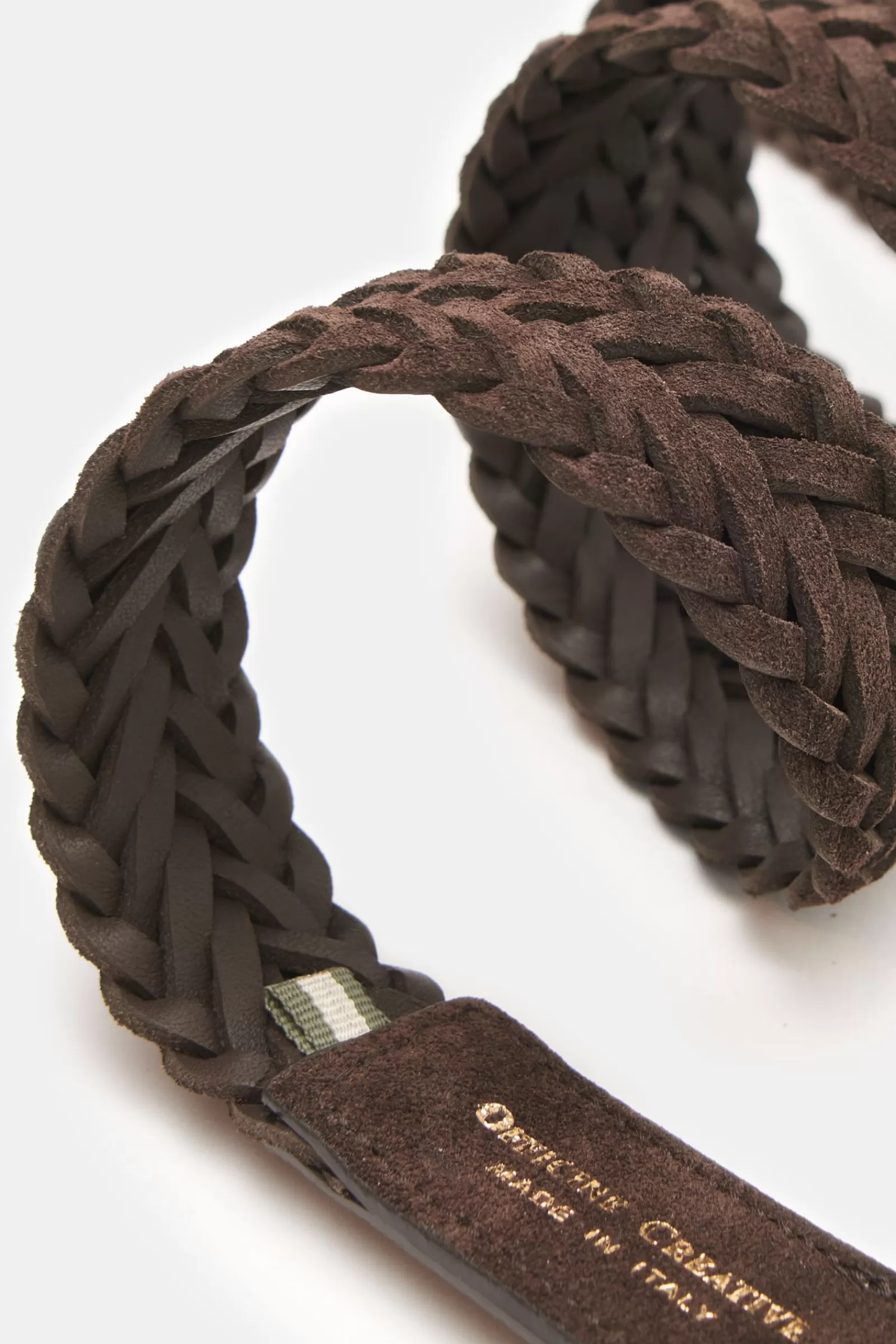 Plaited Belt Dark Brown^Officine Creative Discount