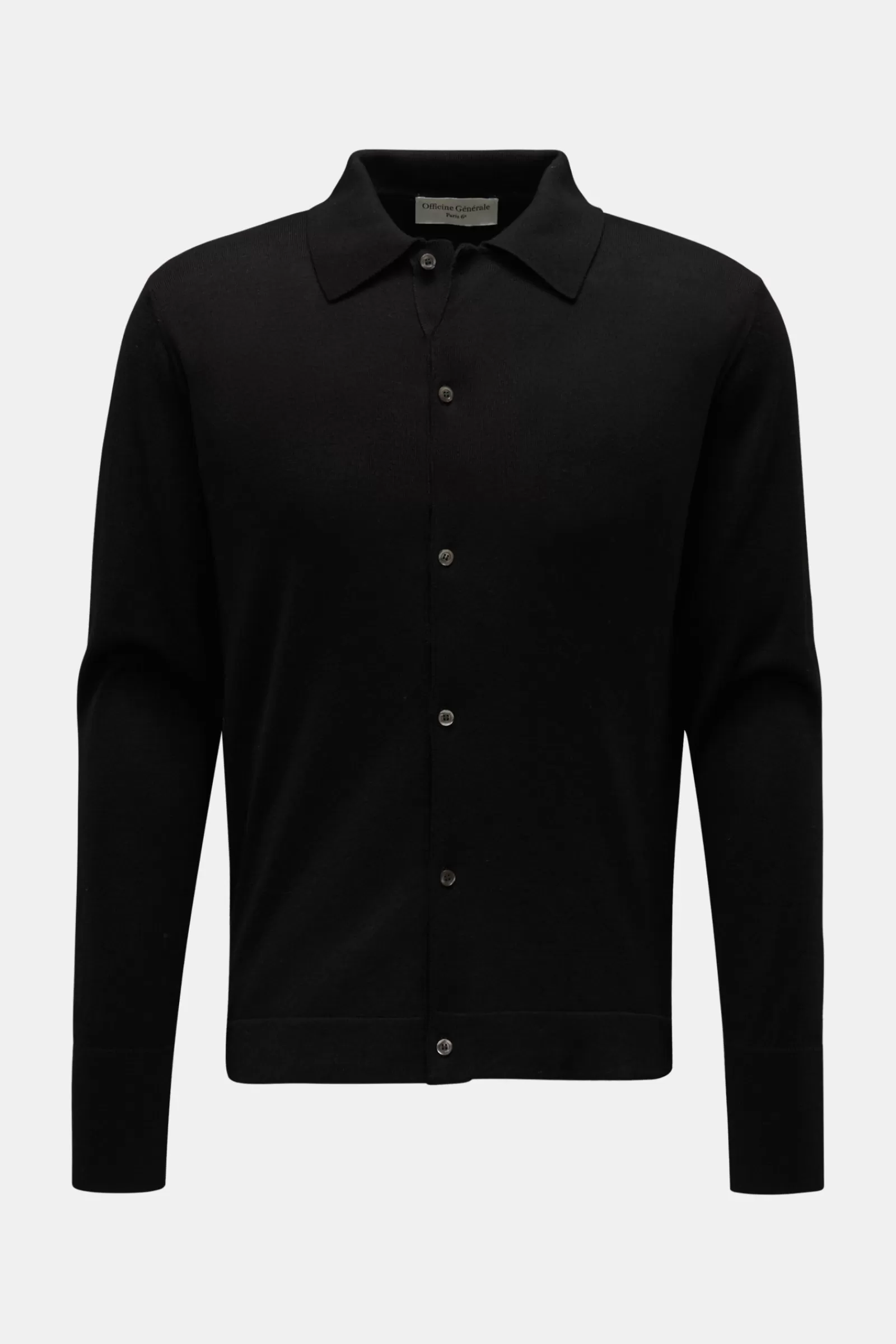 Officine Generale Cardigan 'Brent' Black^Officine Gu00e9nu00e9rale Store