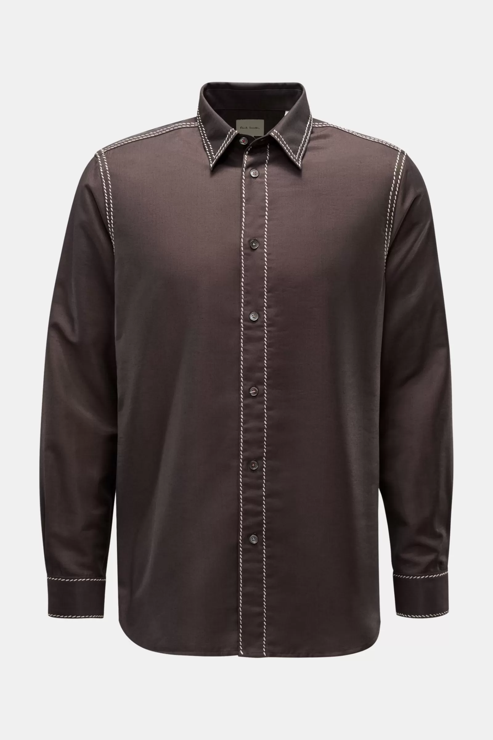 Casual Shirt Kent Collar Dark Brown>Paul Smith Cheap