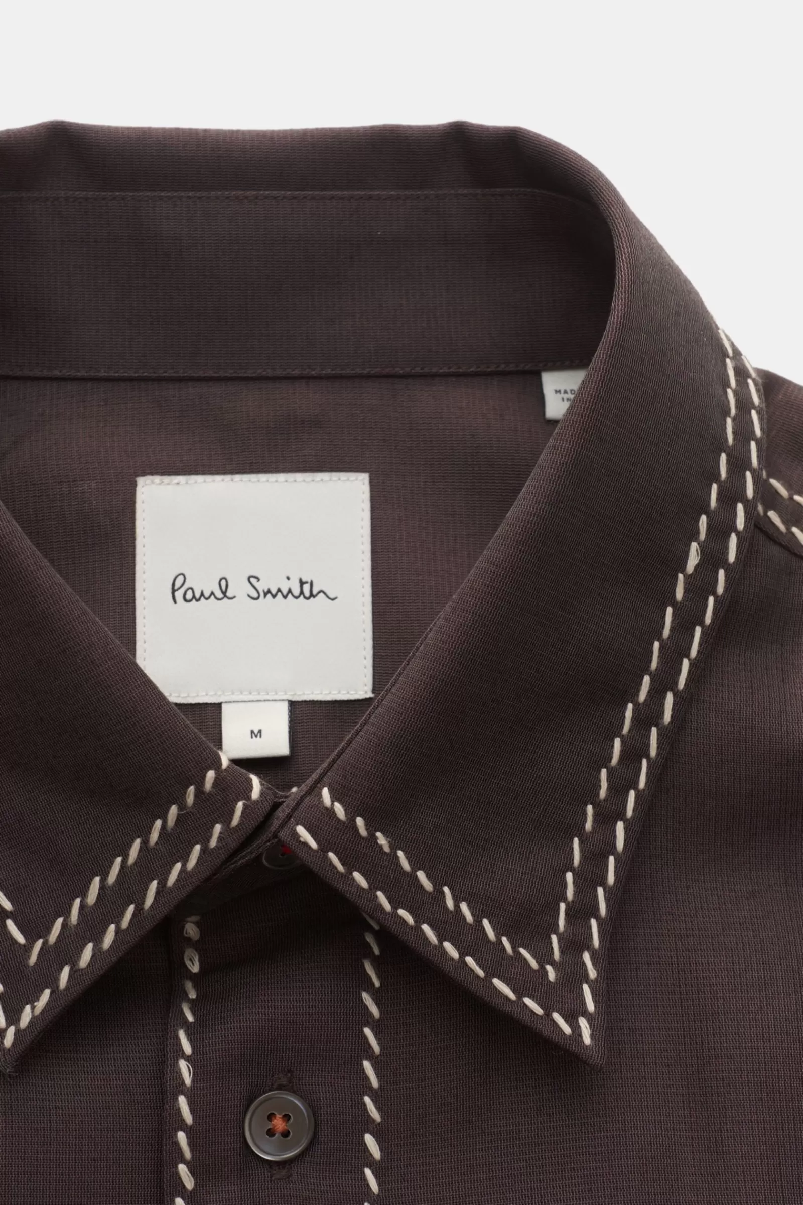 Casual Shirt Kent Collar Dark Brown>Paul Smith Cheap