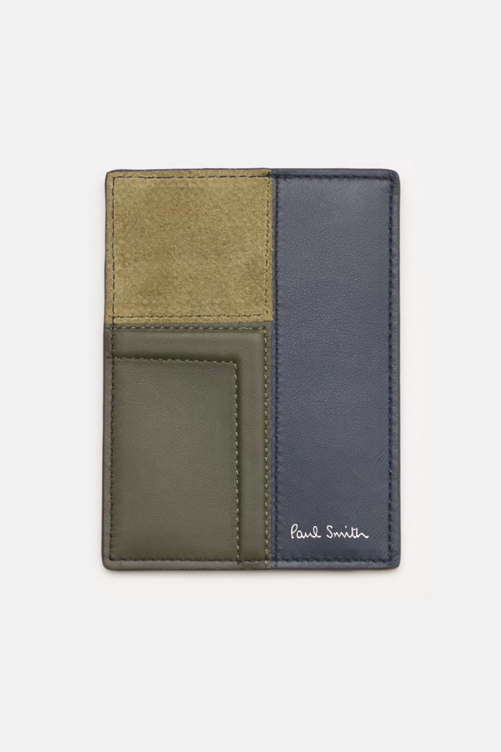 Credit Card Holder Olive/Navy/Dark Brown^Paul Smith Best