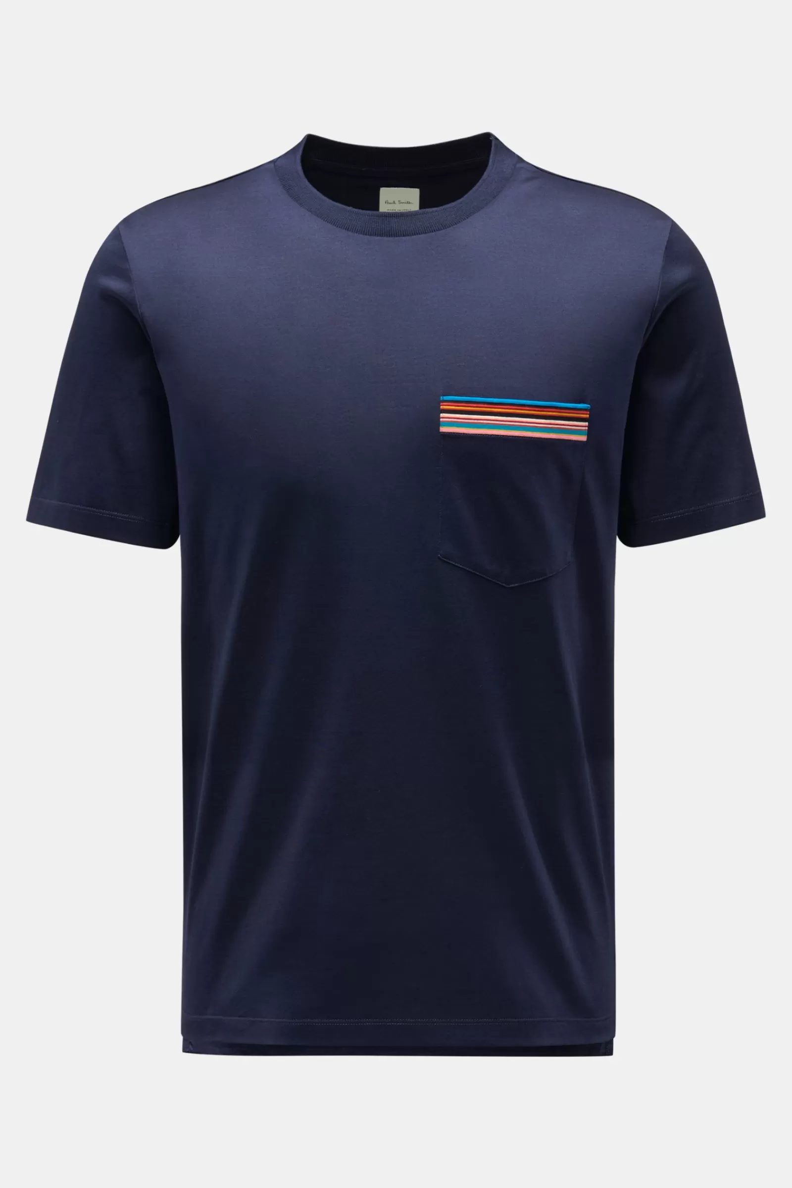 Crew Neck T-Shirt 'signature Stripe' Navy>Paul Smith Clearance