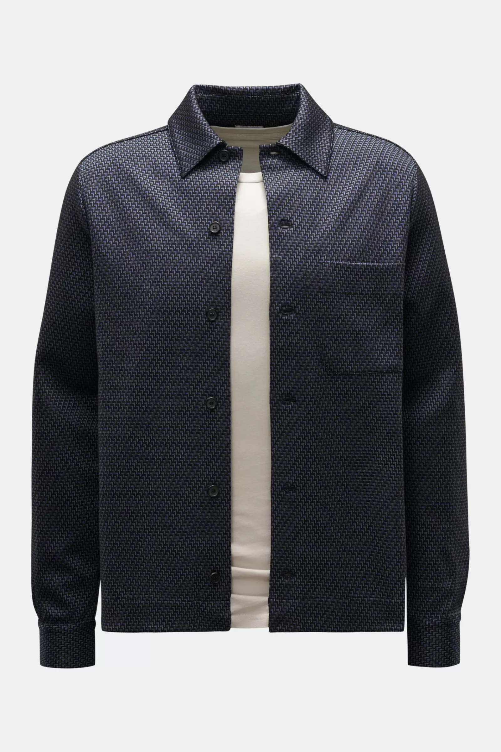 Overshirt Black/Grey-Blue Patterned>Paul Smith Cheap