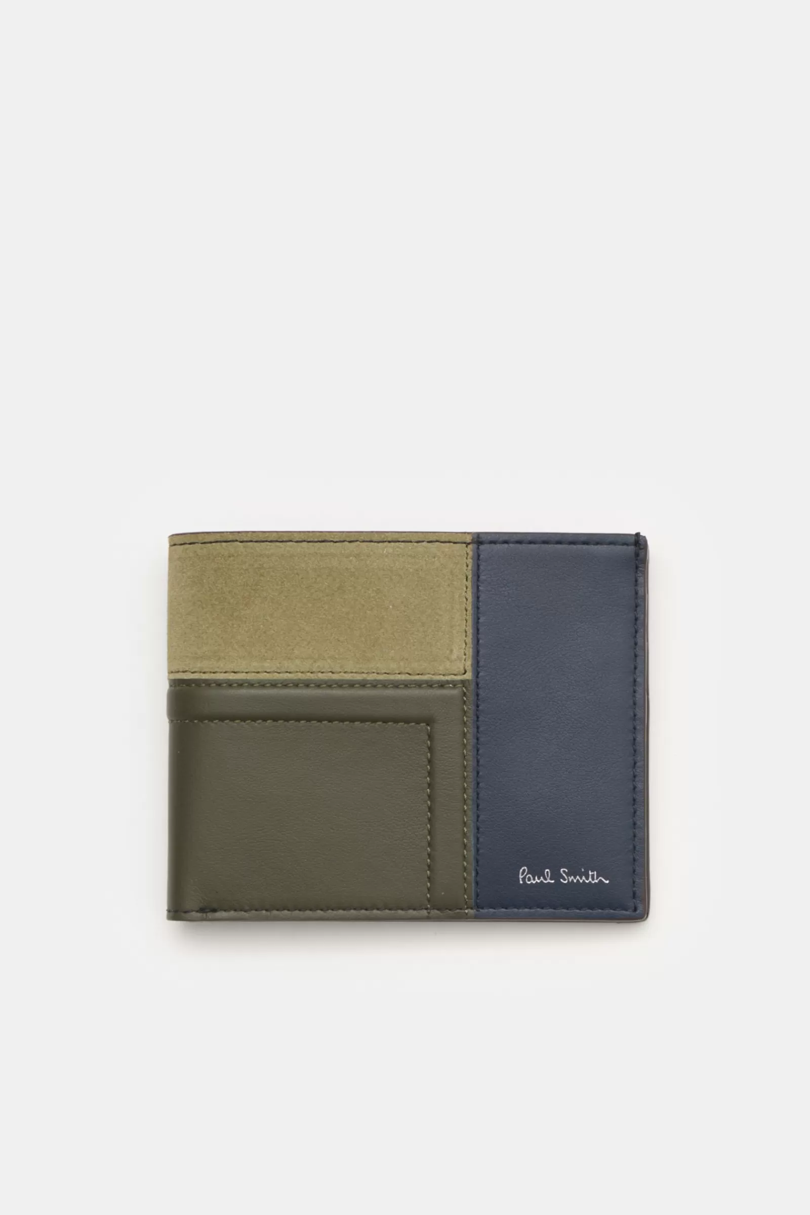 Wallet Olive/Navy/Dark Brown^Paul Smith Outlet