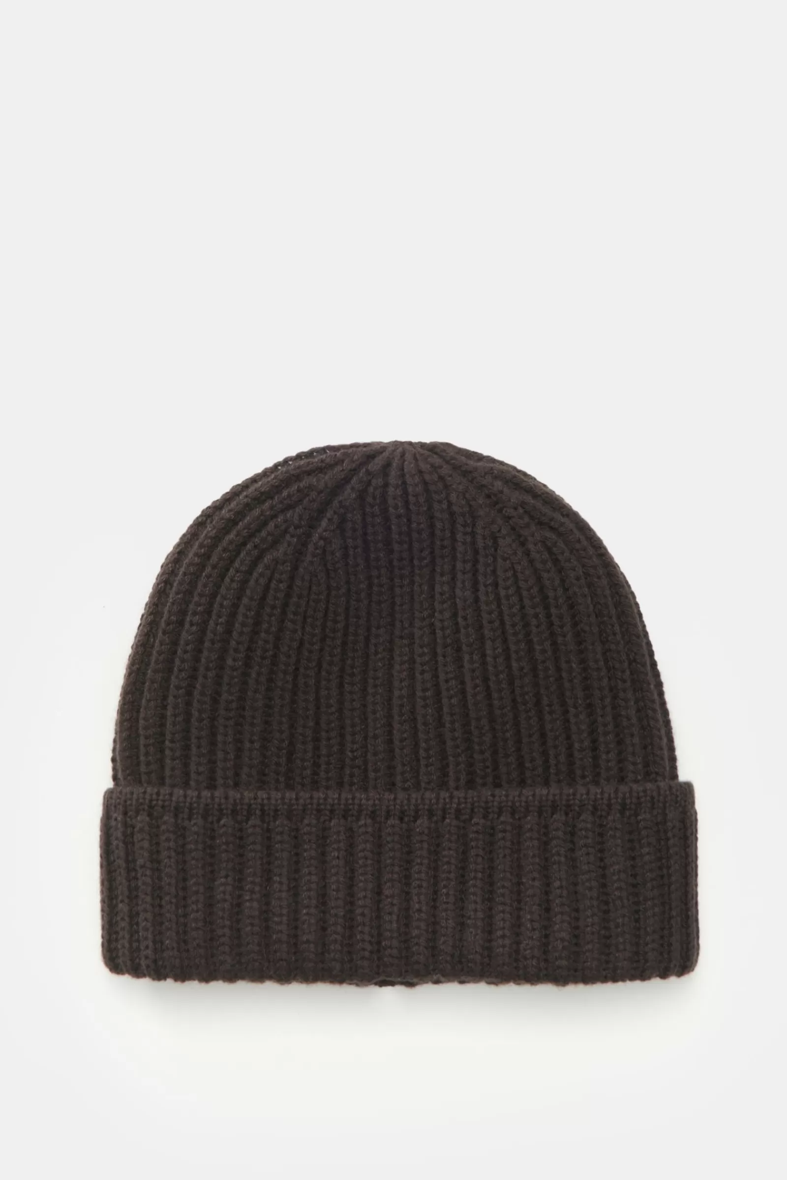 Cashmere Beanie Dark Brown^Piacenza Best