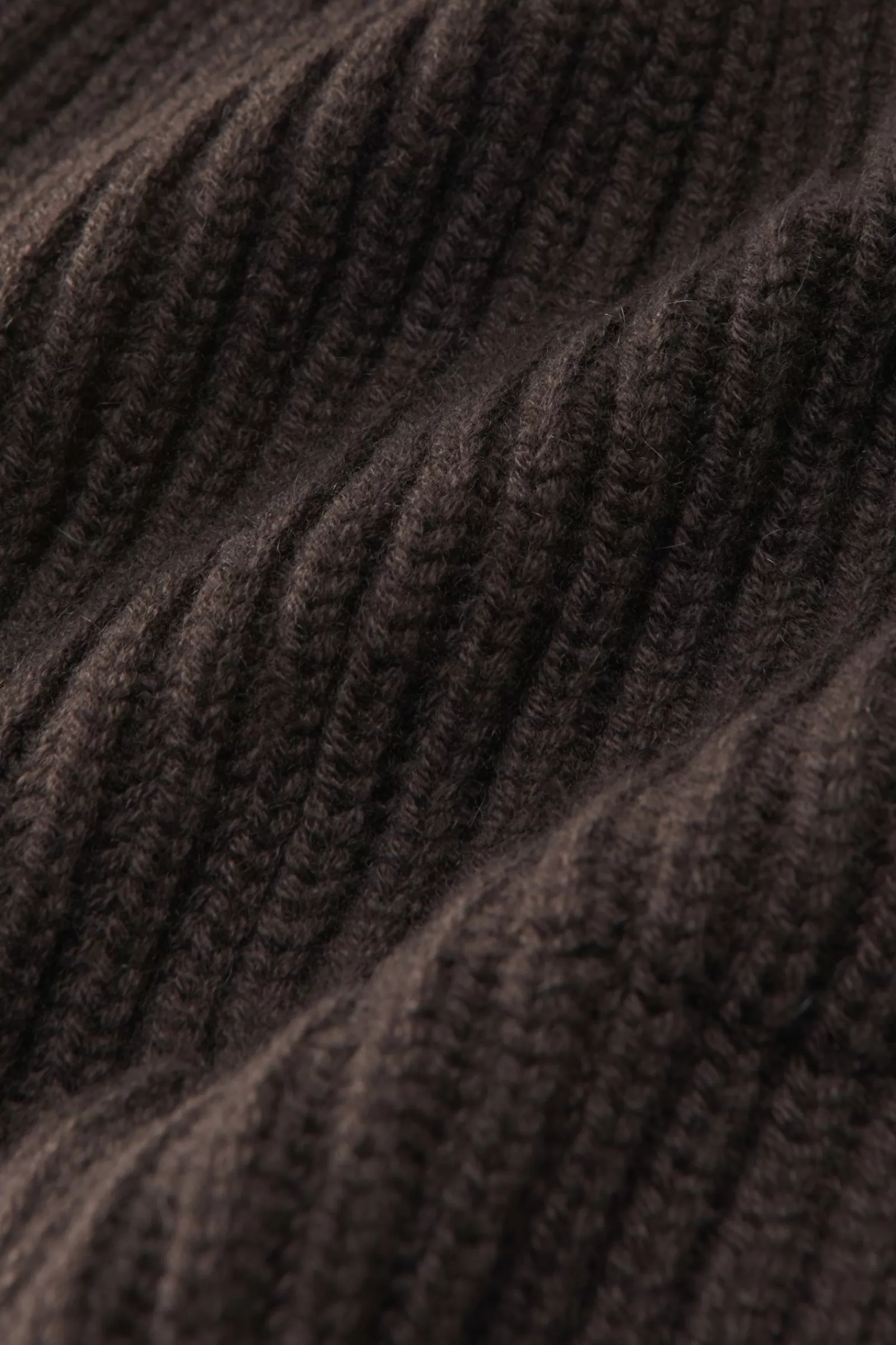 Cashmere Beanie Dark Brown^Piacenza Best