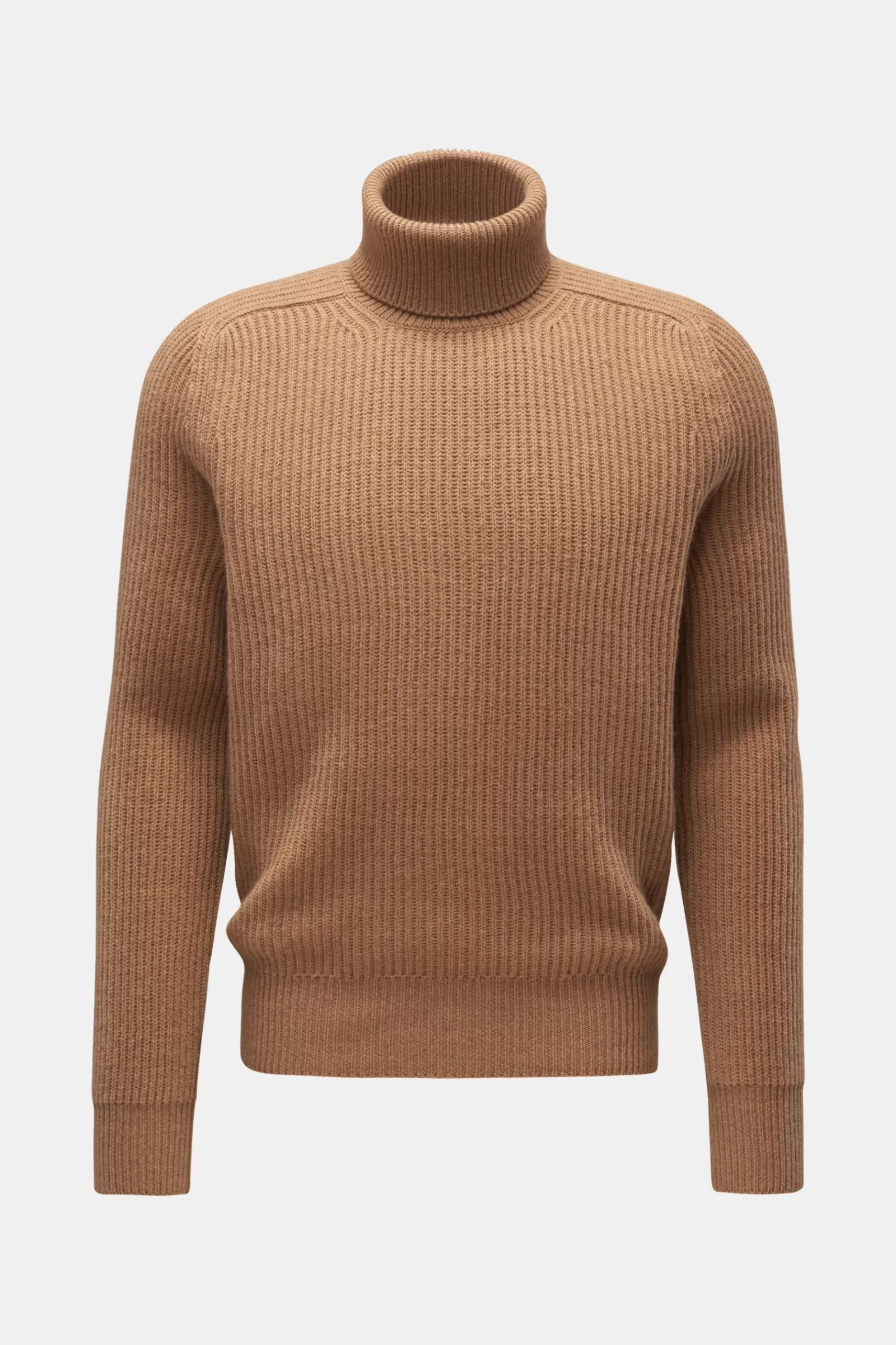 Cashmere Turtleneck Jumper Light Brown^Piacenza Shop