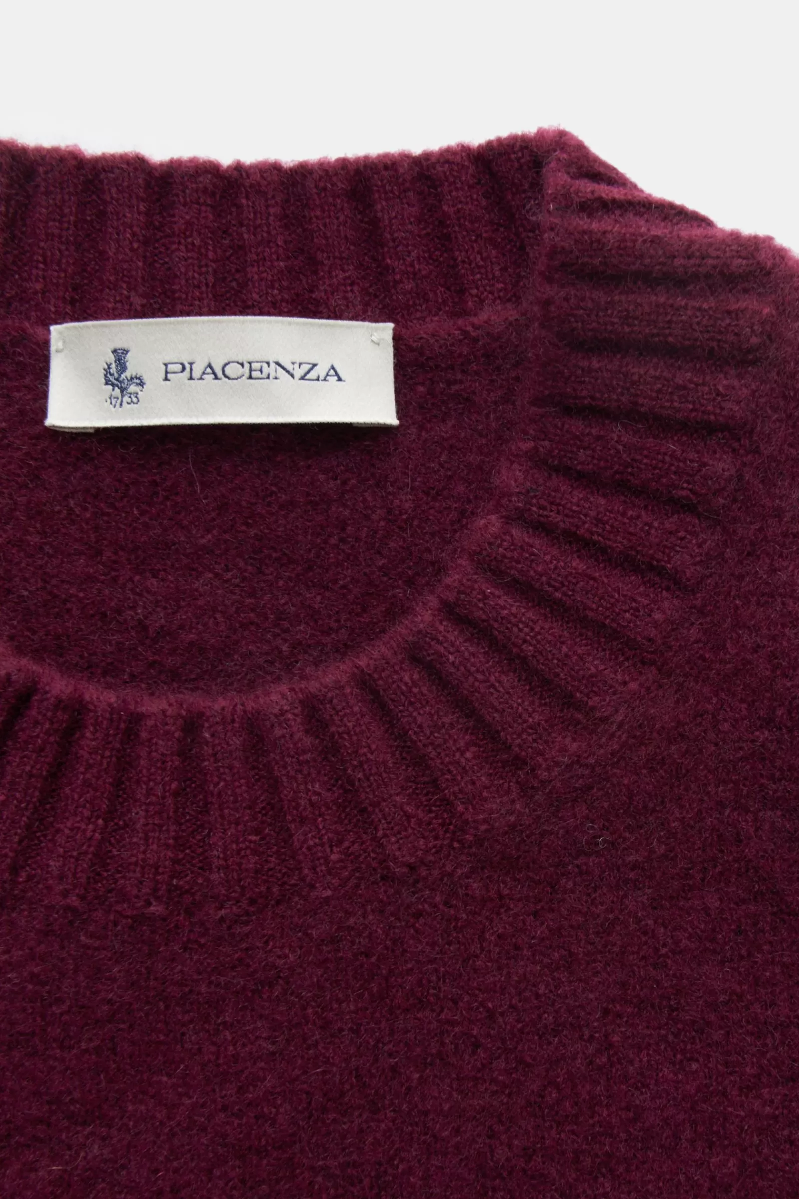 Crew Neck Jumper Burgundy^Piacenza Cheap