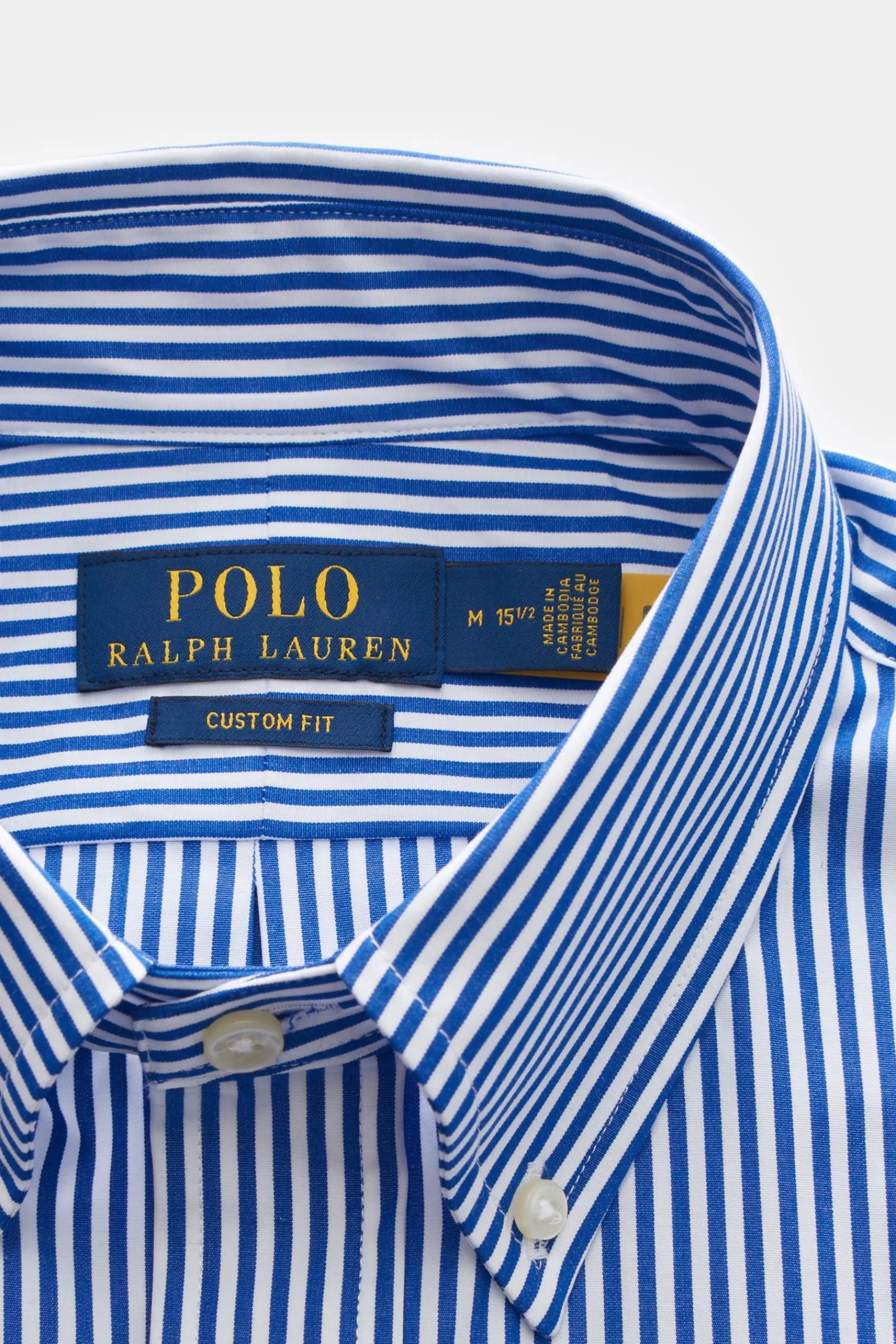 Casual Shirt Button-Down Collar Blue/White Striped>Polo Ralph Lauren Hot