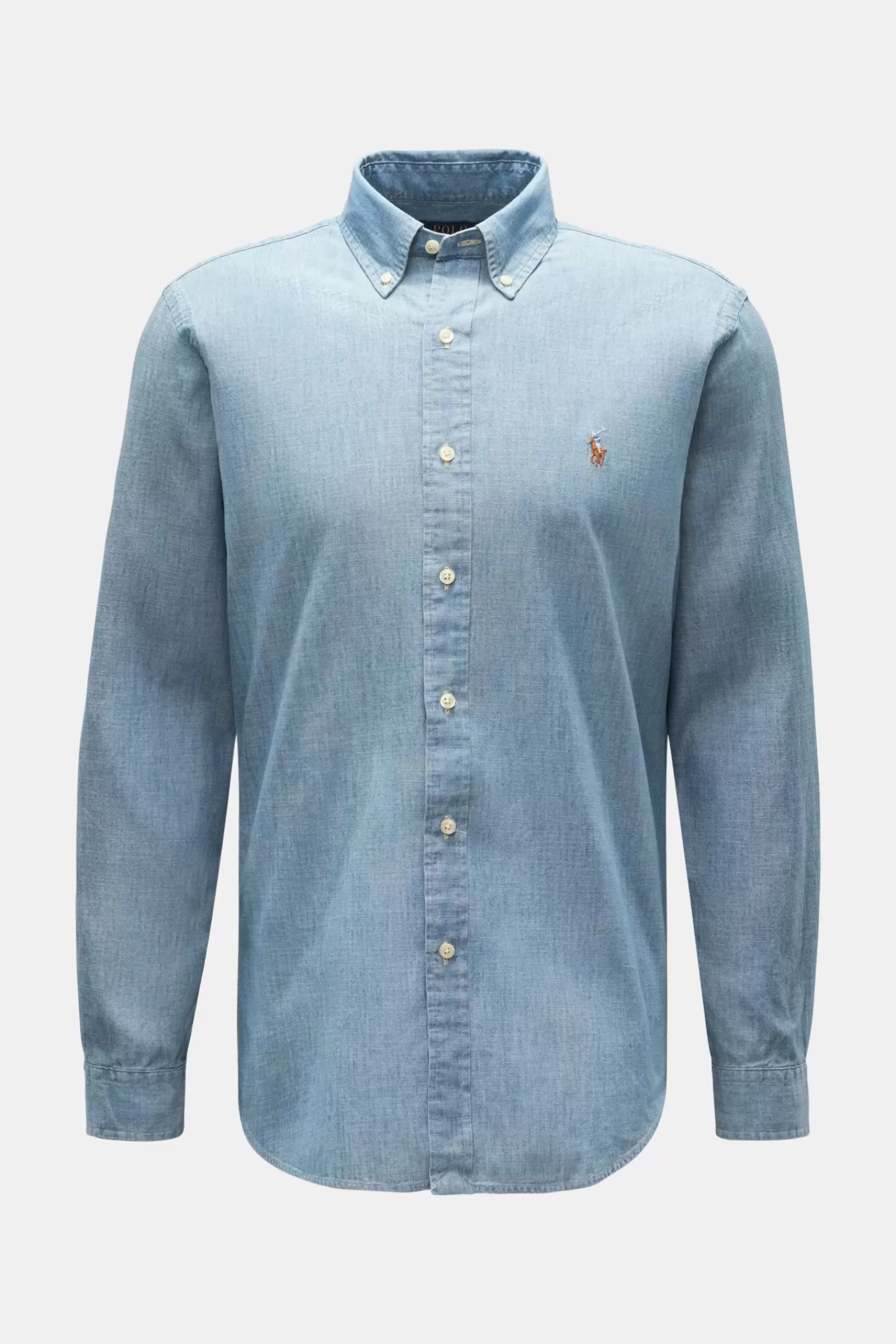 Casual Shirt Button-Down Collar Smoky Blue>Polo Ralph Lauren Flash Sale