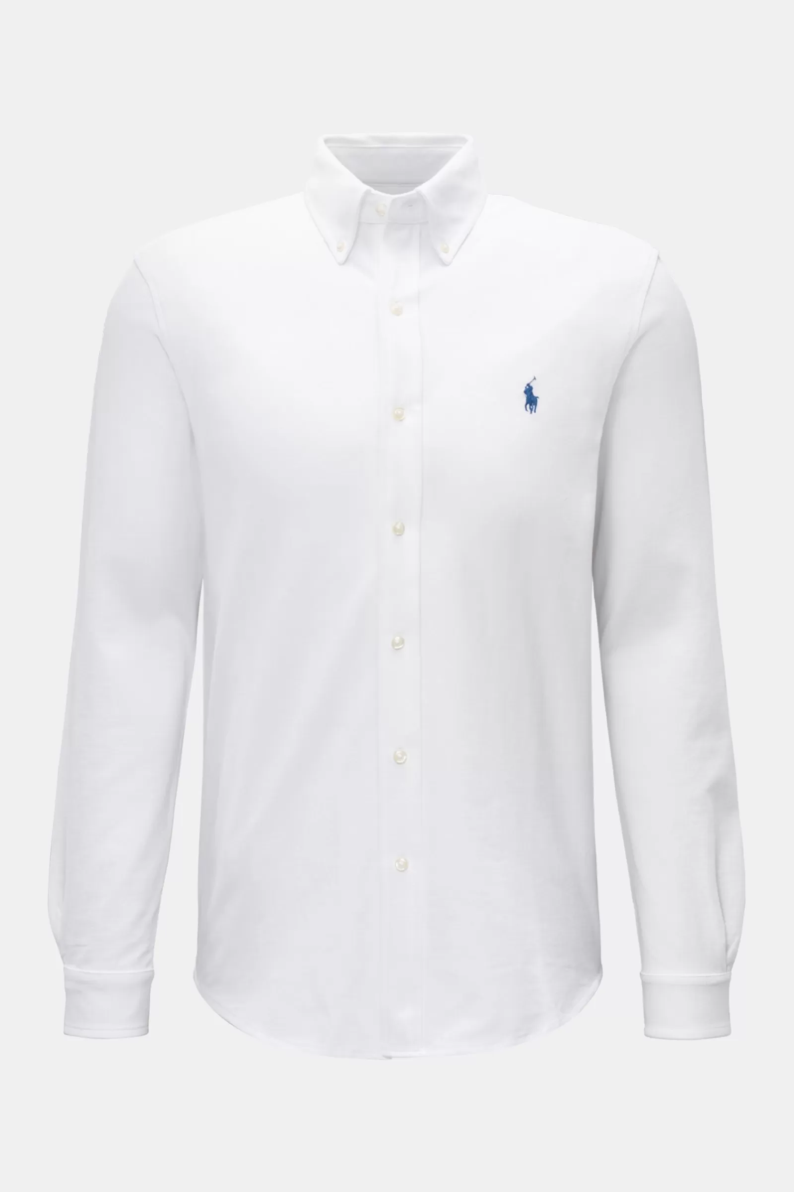 Pique Shirt Button-Down Collar White>Polo Ralph Lauren Sale