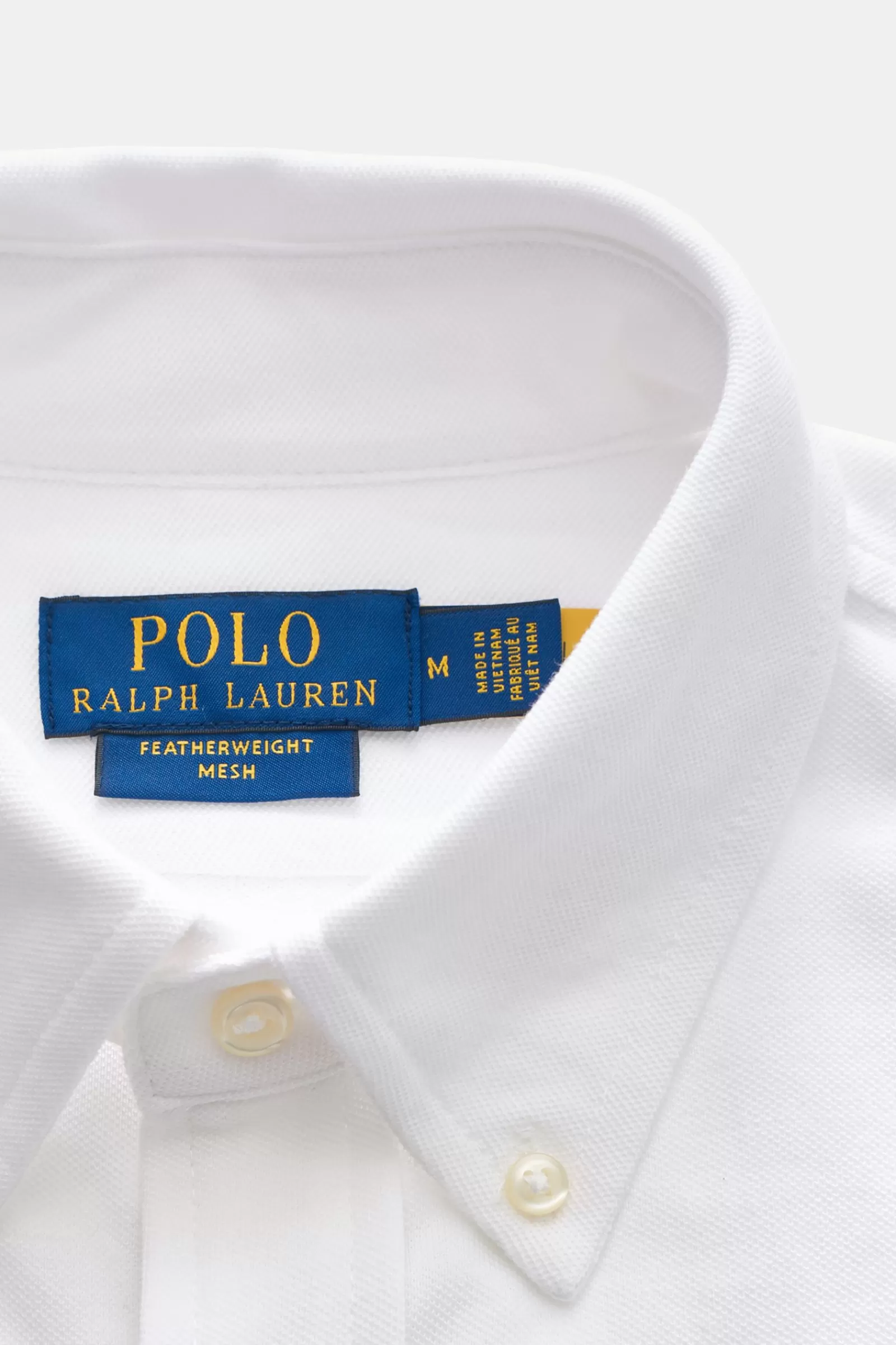 Pique Shirt Button-Down Collar White>Polo Ralph Lauren Sale