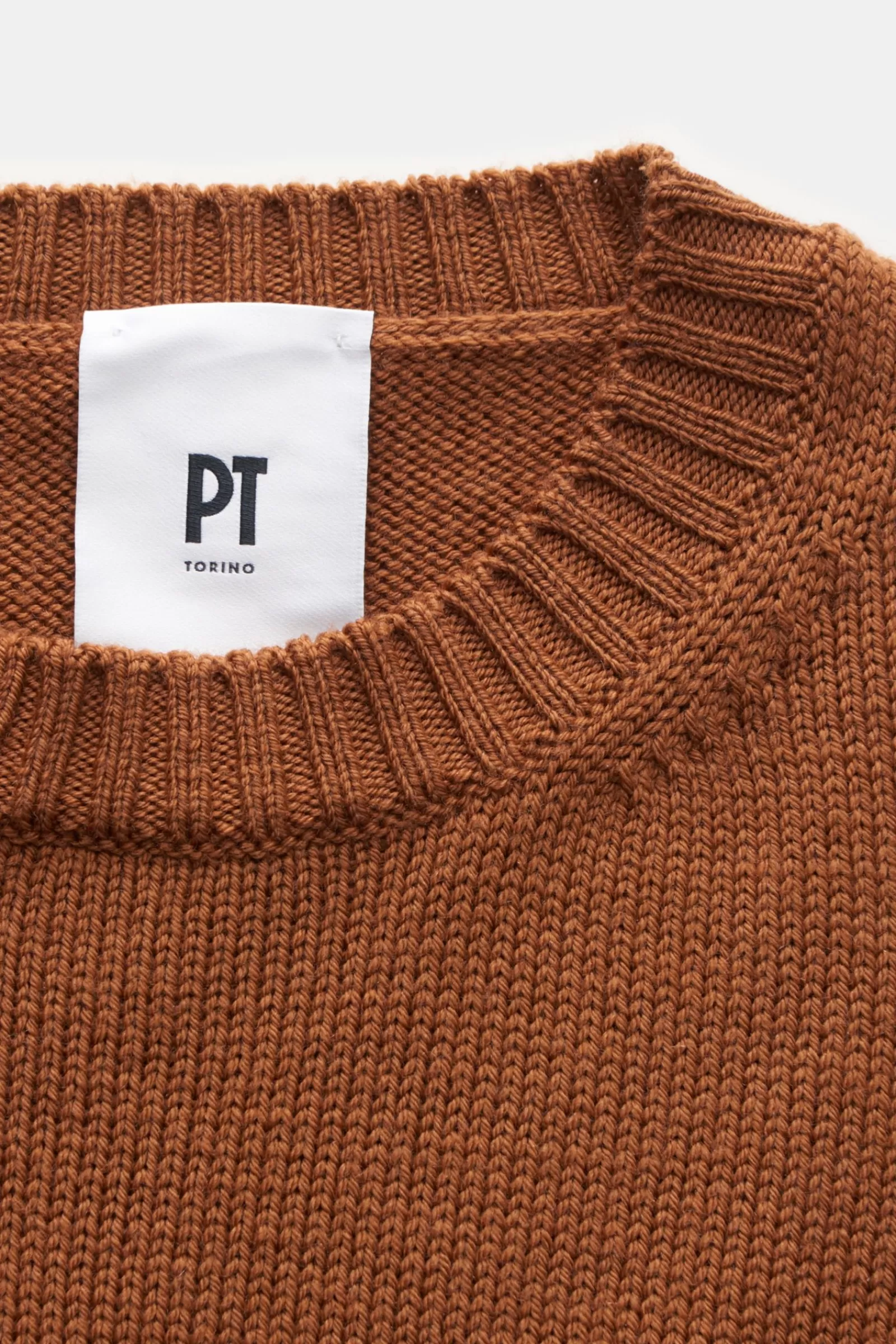 Crew Neck Jumper Light Brown^PT Torino Cheap