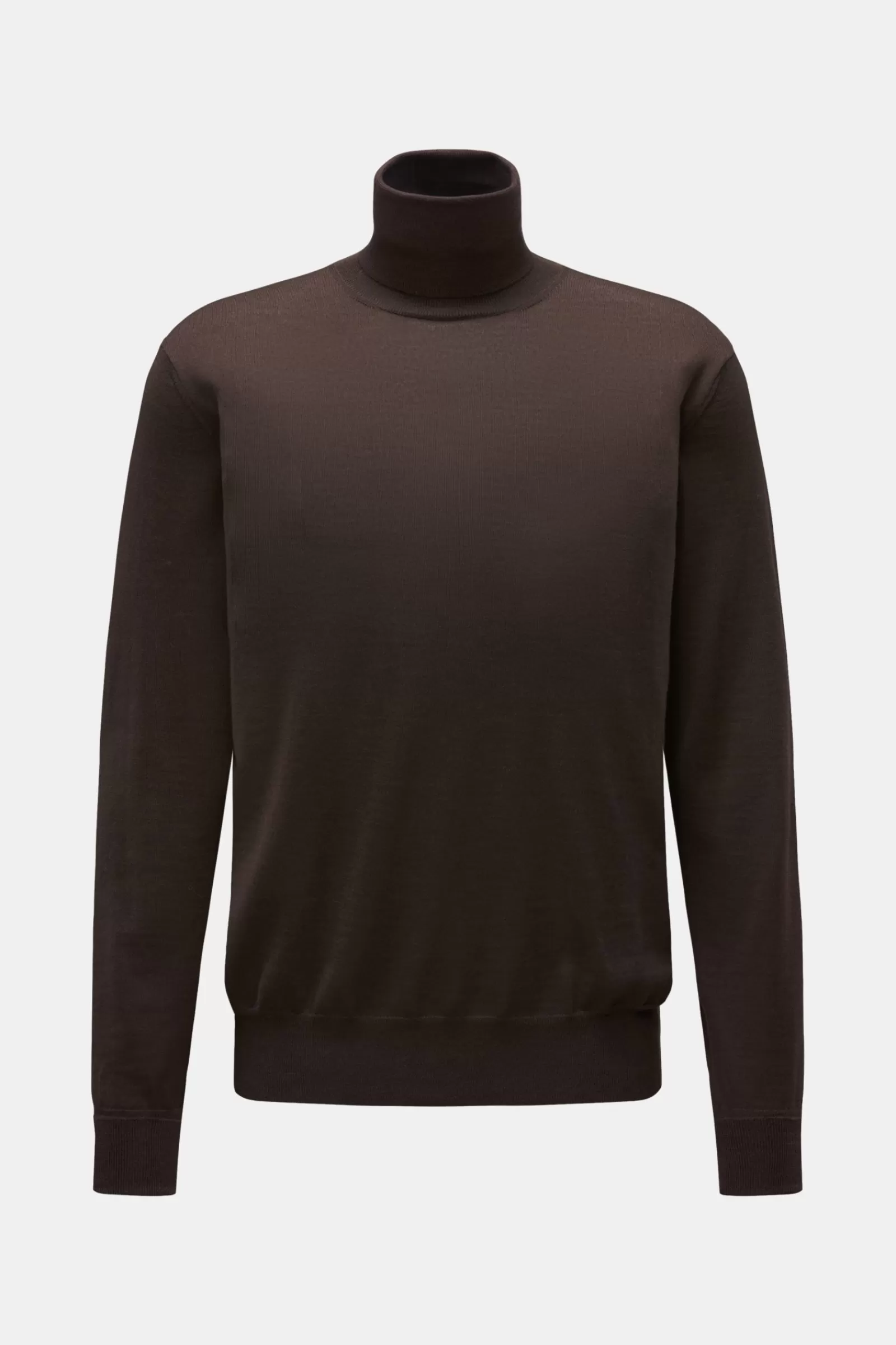 Fine Knit Turtleneck Jumper Dark Brown^PT Torino Cheap