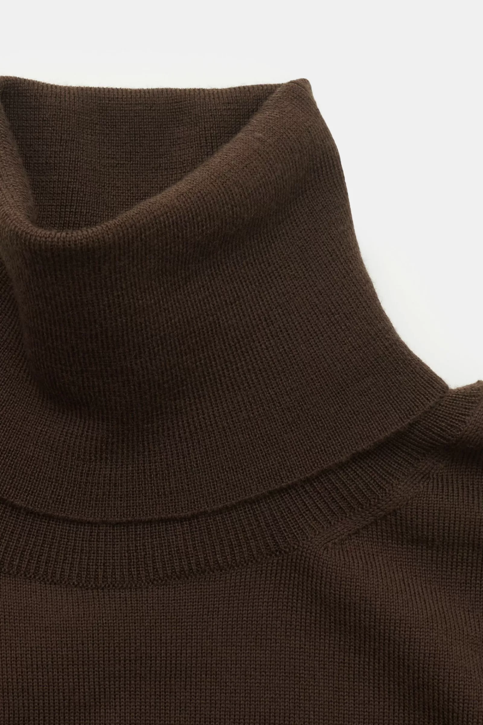 Fine Knit Turtleneck Jumper Dark Brown^PT Torino Cheap